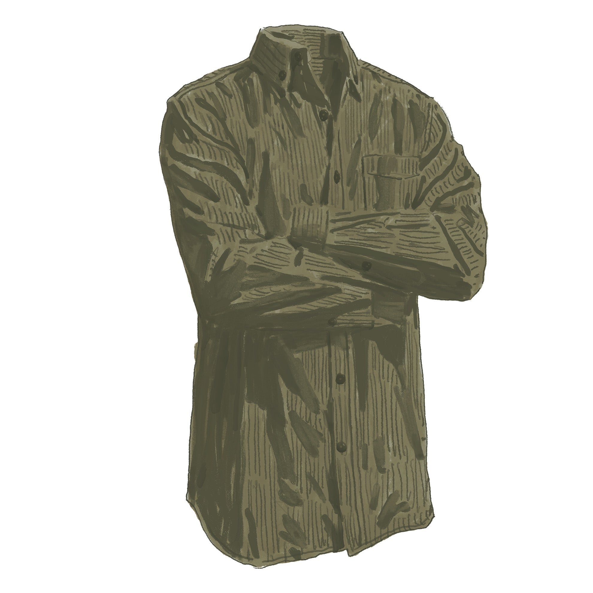 Old Steamboat Solid Corduroy ShirtMossy Stone