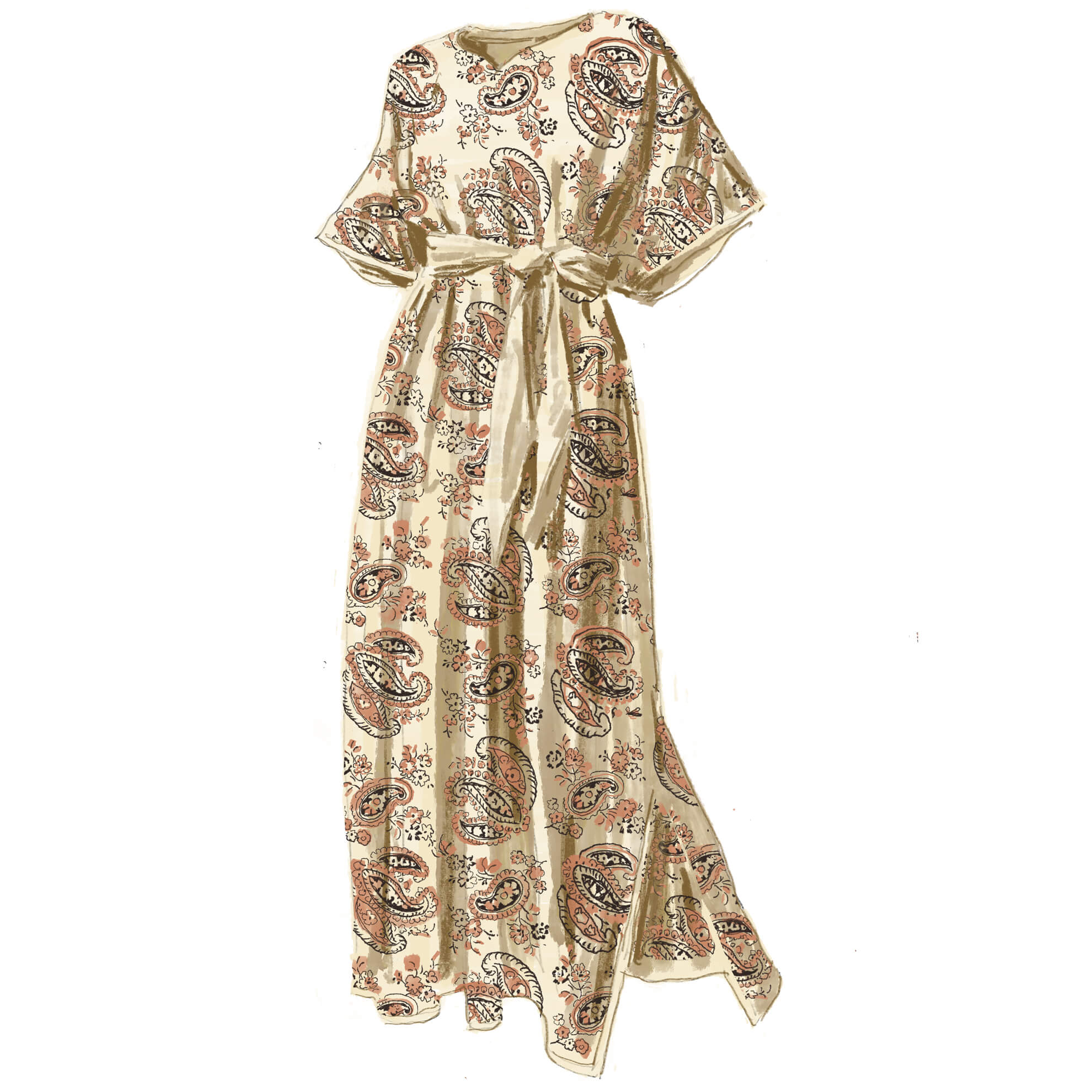 Paisley Print CaftanPaisly Print