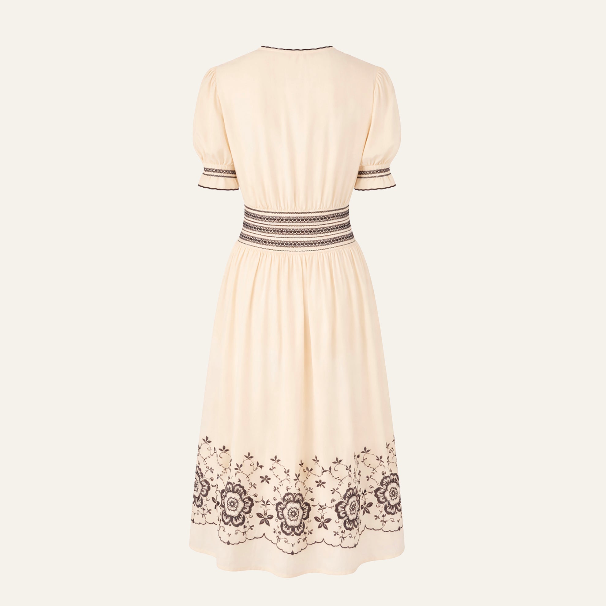 Persuasive 1927 DressCream Black