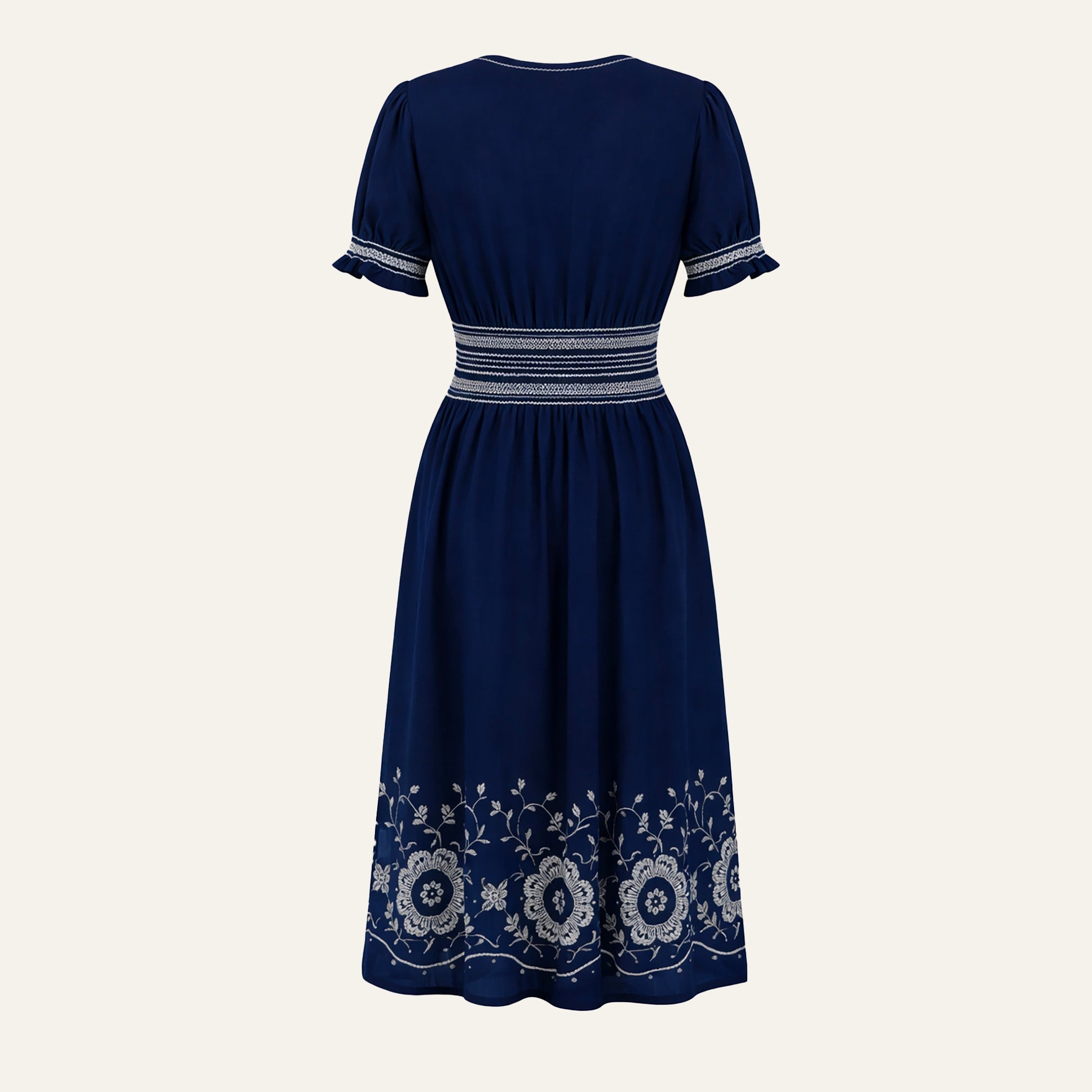 Persuasive 1927 DressNavy Cream