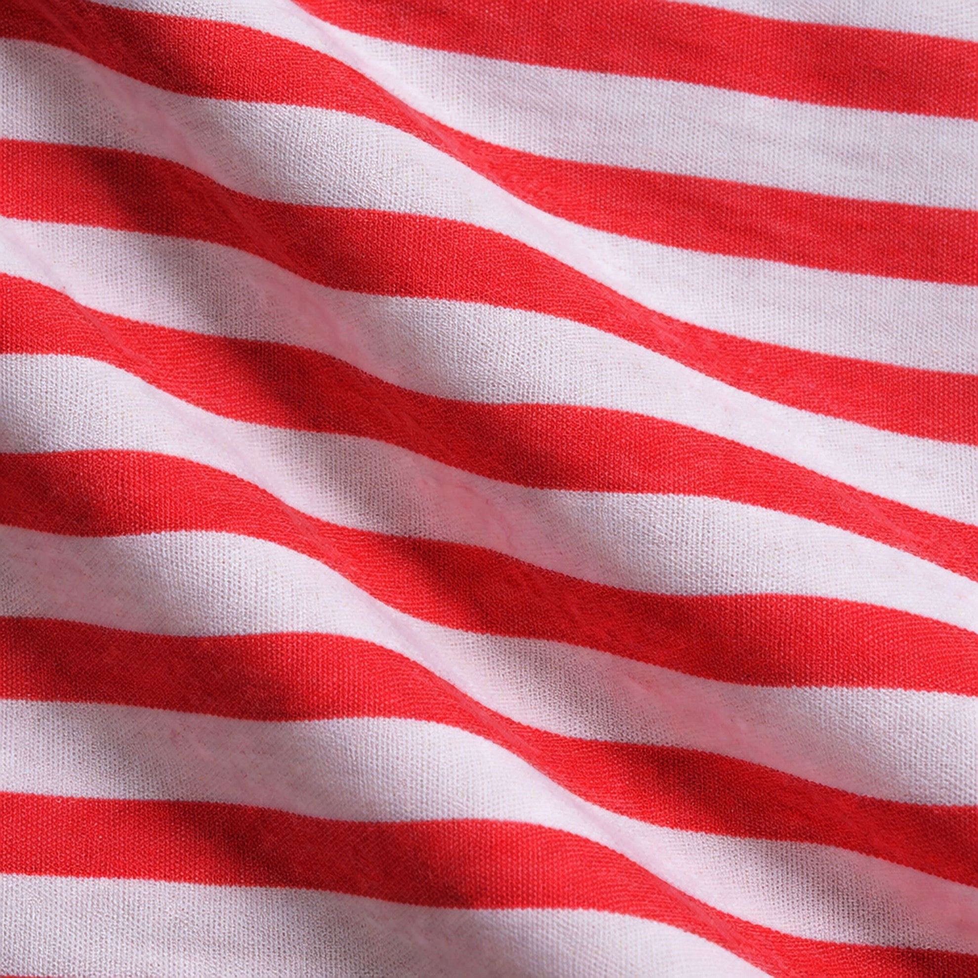 Pima Knit Relaxed CrewRed Stripe