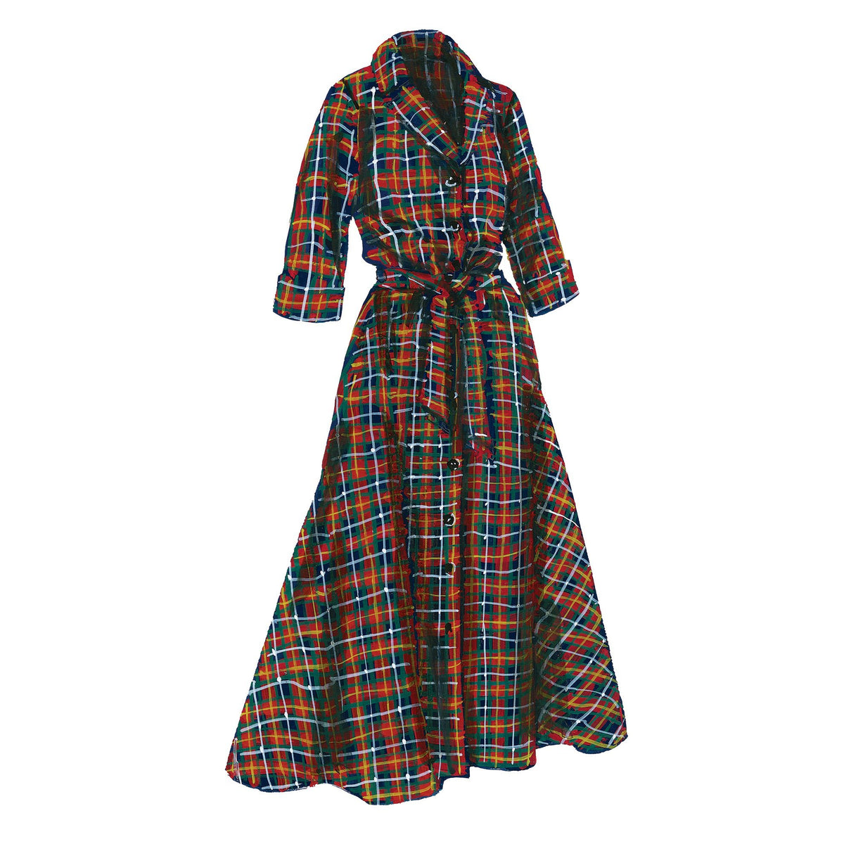 Plaid 1947 Dress - The J. Peterman Company Plaid 1947 Dress - The J. Peterman Company
