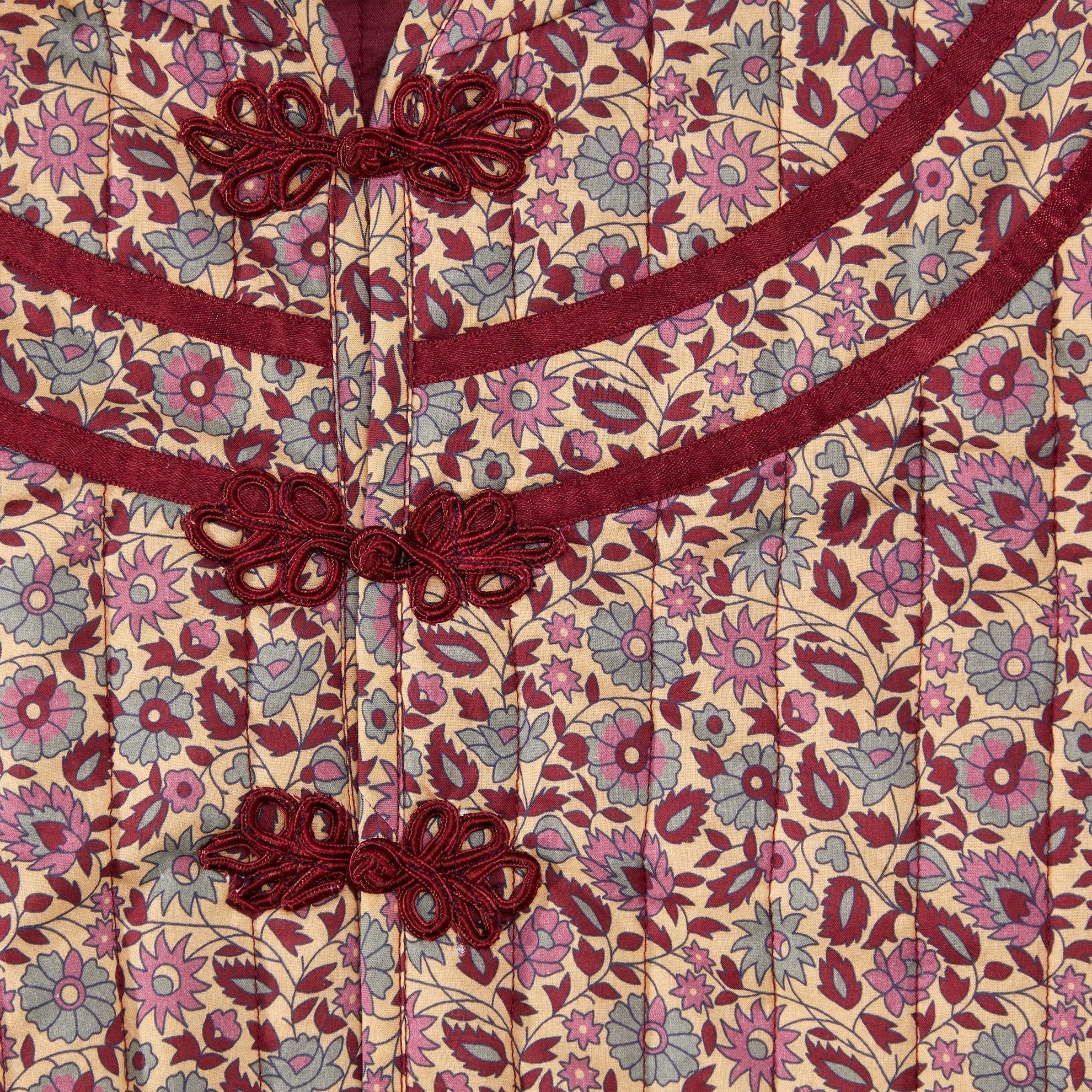 Quilted Prairie CoatPurple Floral