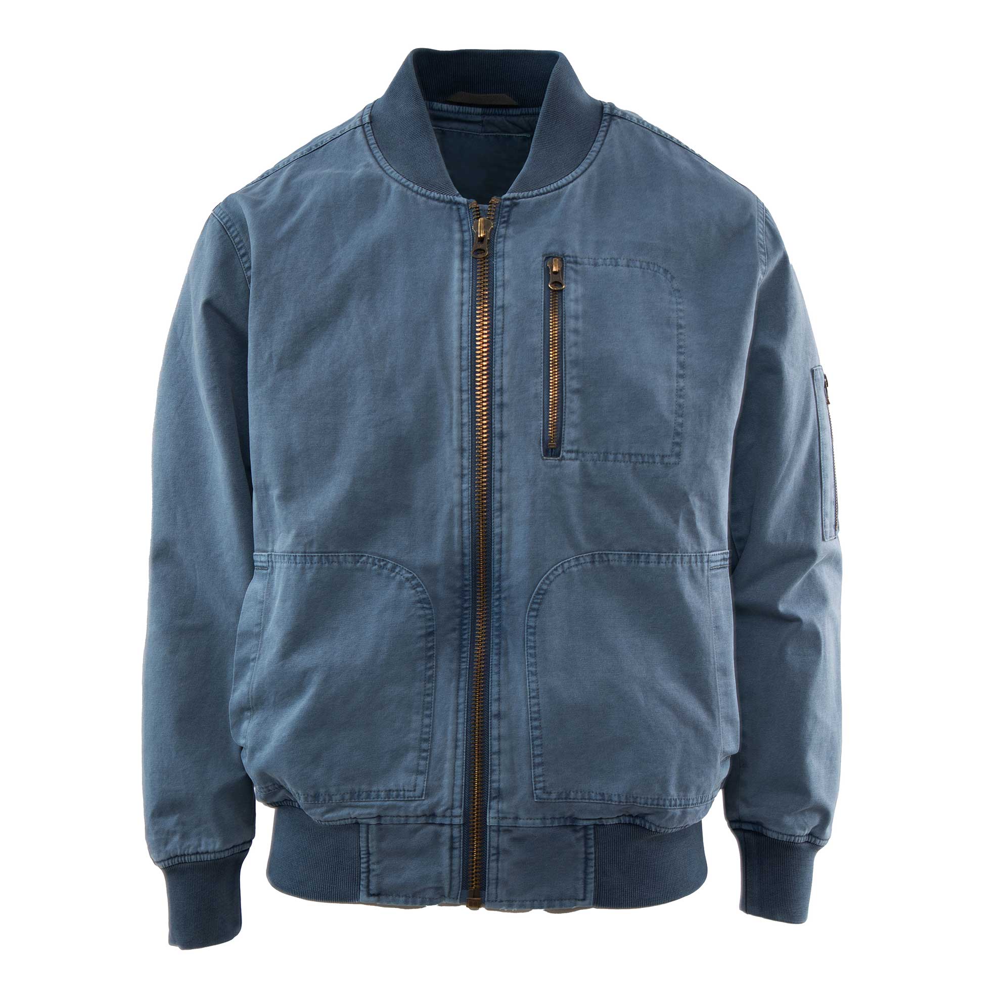Renegade Road Poplin BomberFaded Indigo