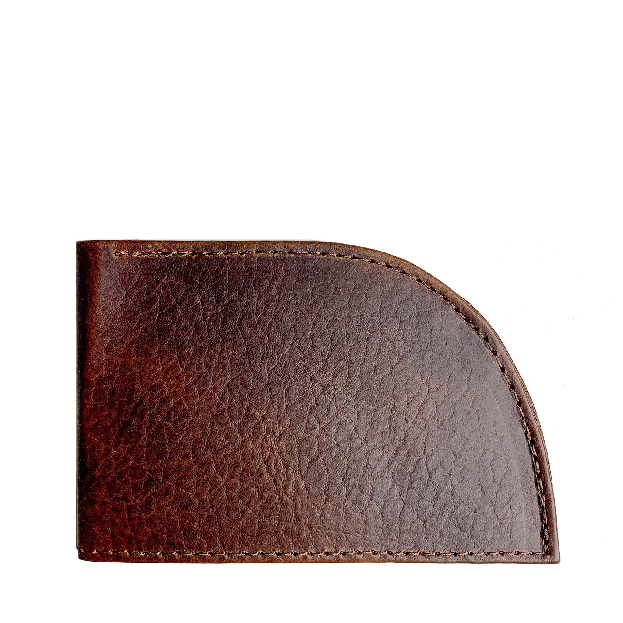 Rogue Front Pocket Wallet in Horween Bison3 Card Slots w ID Window - Brown Bison
