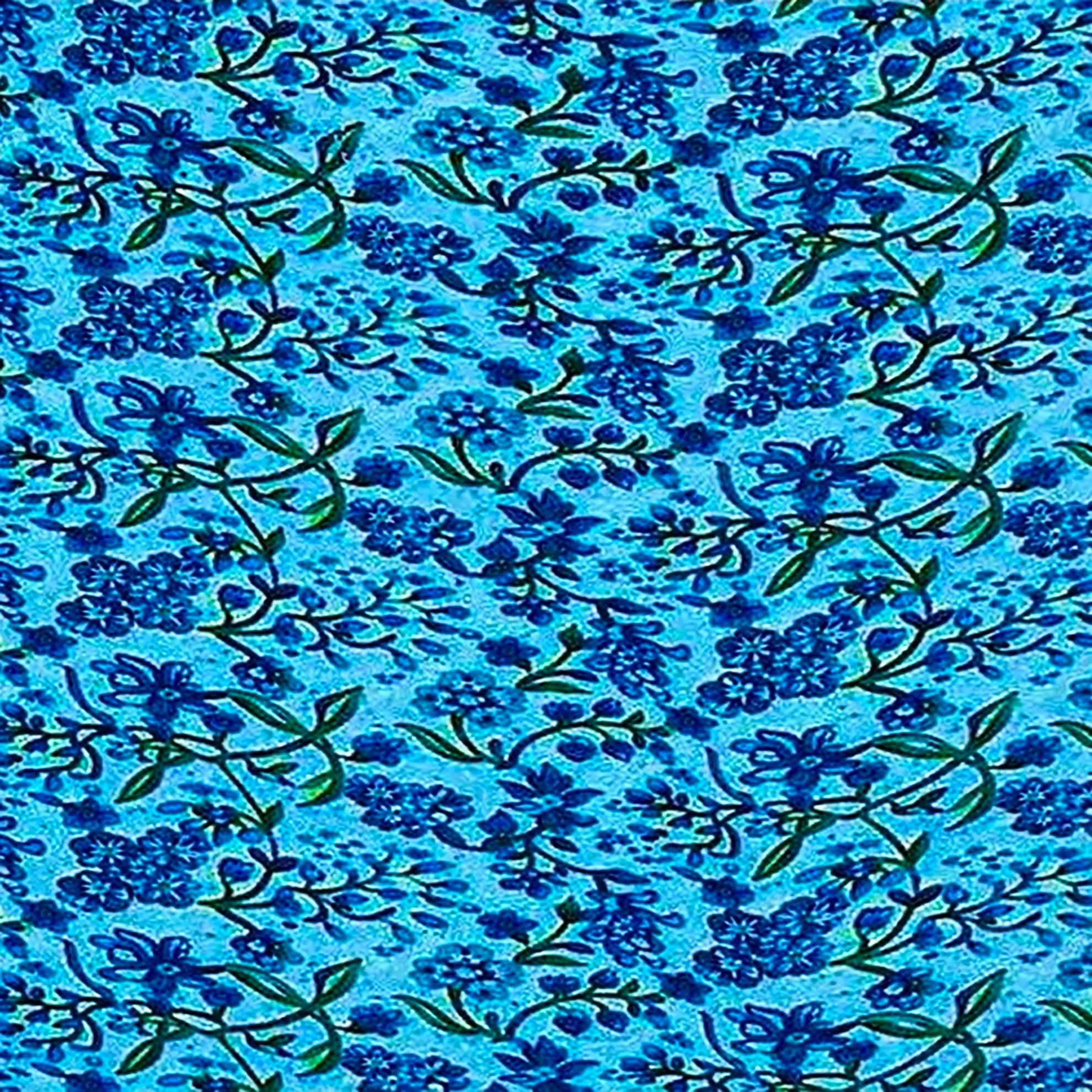 Secret Keeper DressBlue Green Floral