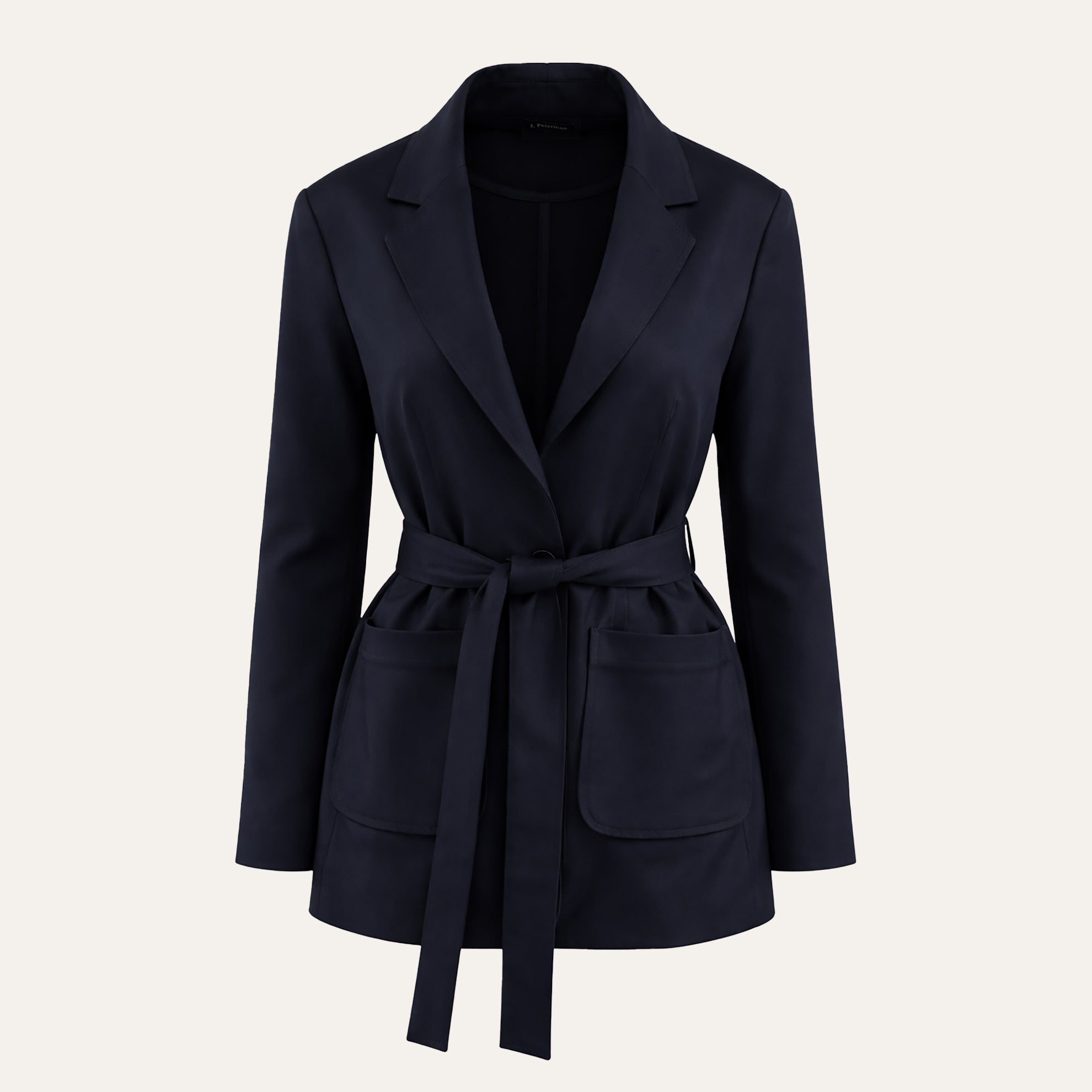 Self - Tie Wool BlazerNavy