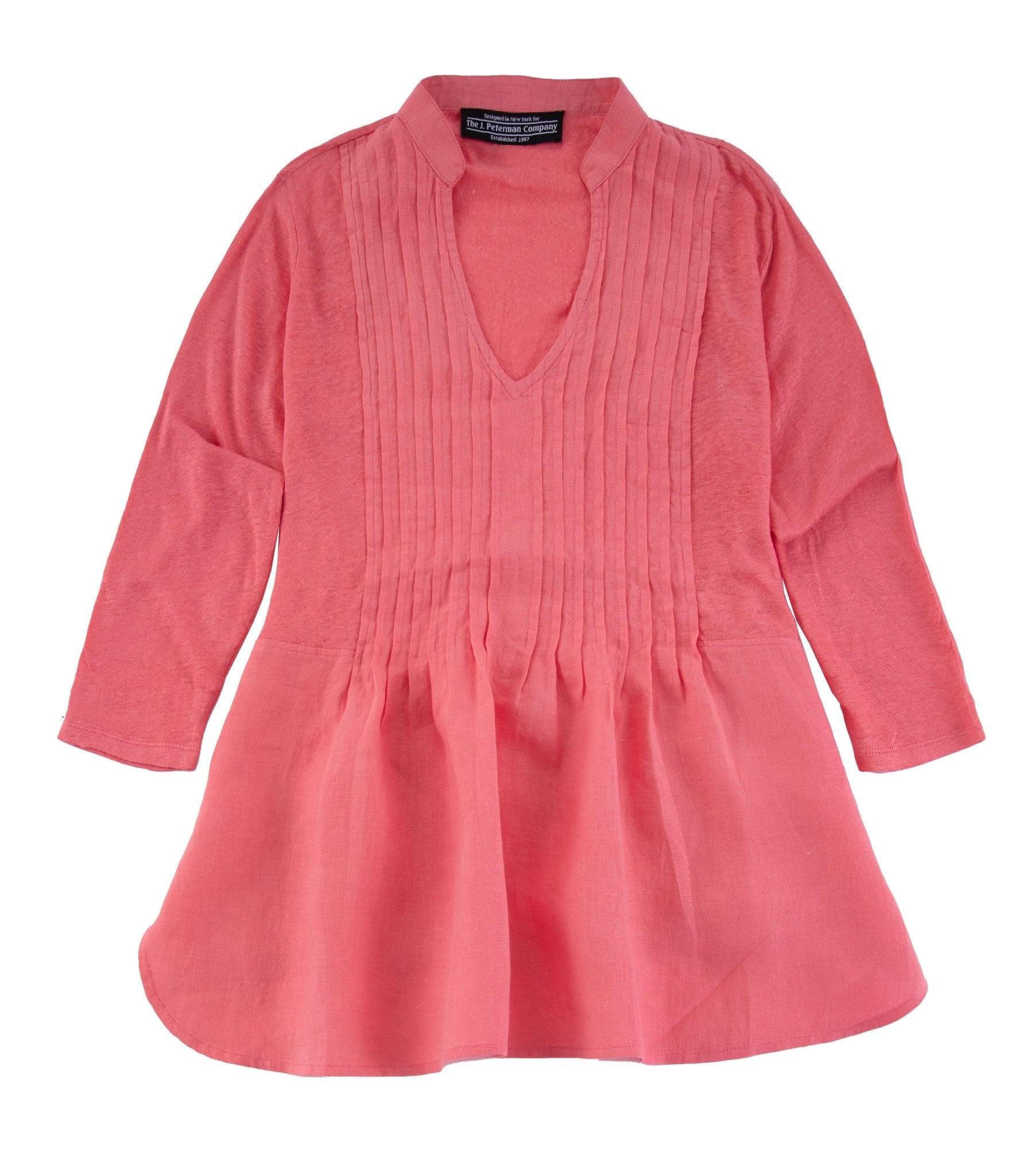 Sensible Jersey Knit Linen BlouseWatermelon