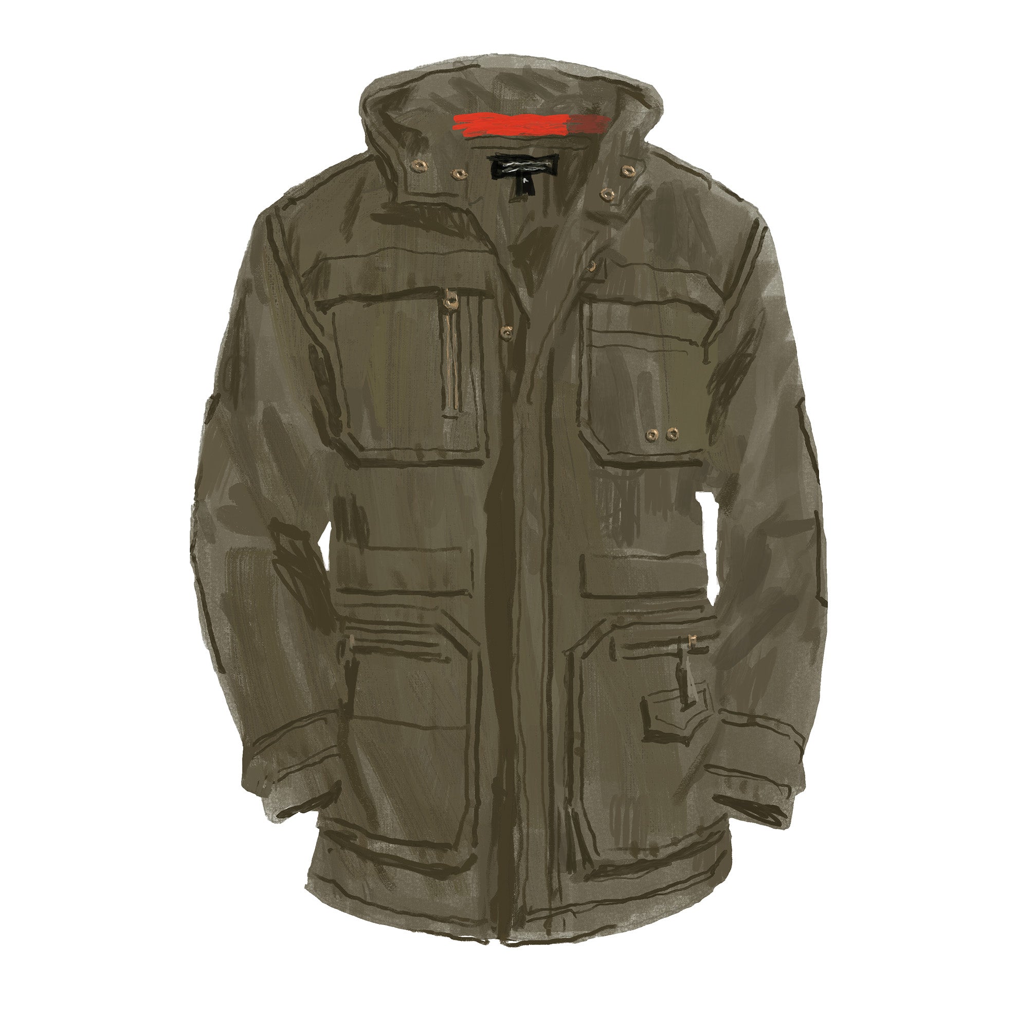 Sharp & Fearleass Cargo ParkaOlive