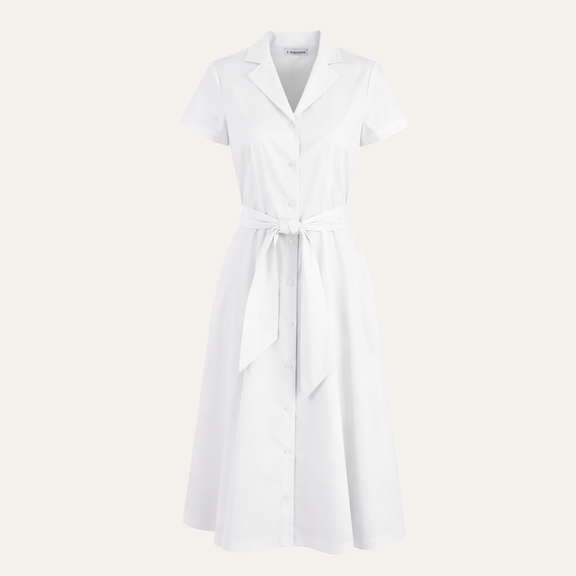 Short - Sleeve 1947 DressWhite