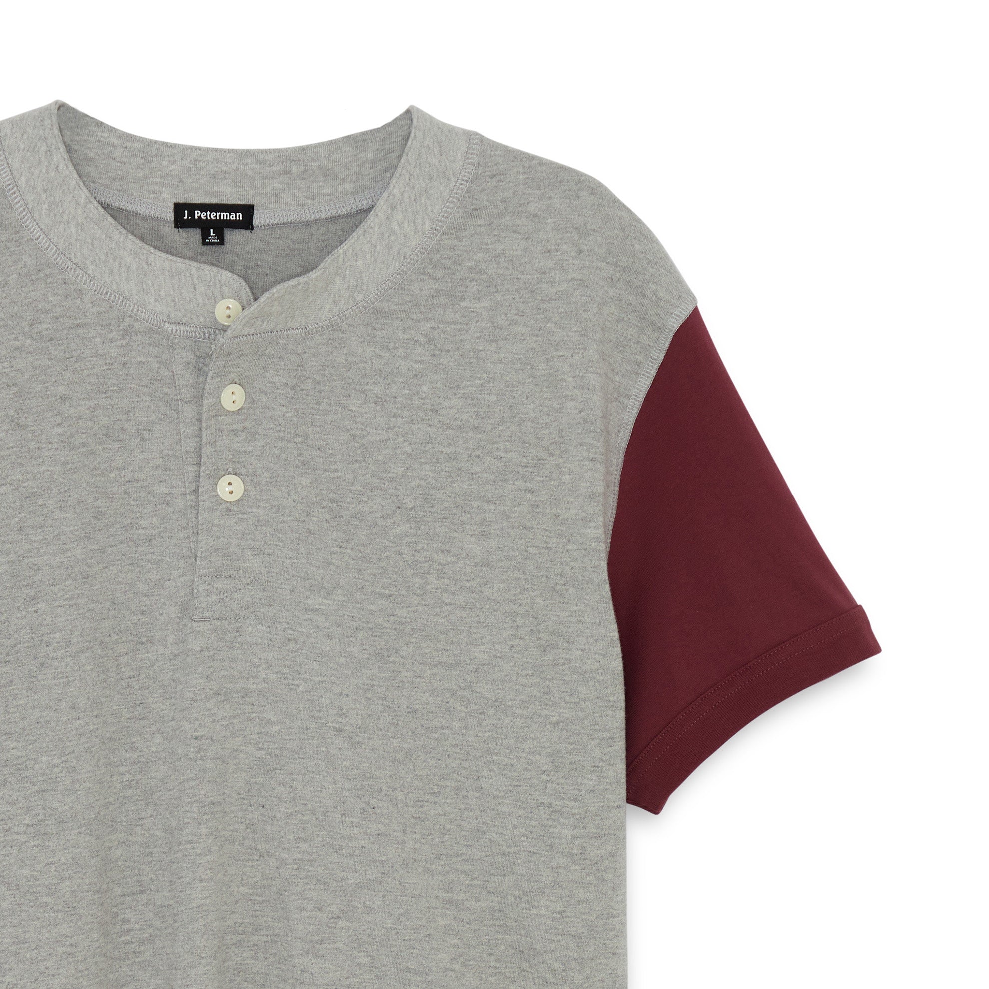 Heather Grey Burgundy