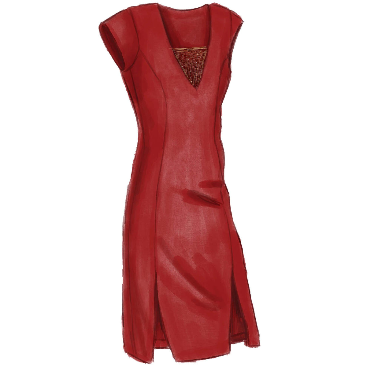 red silk maxi dress Samira Maxi Dress