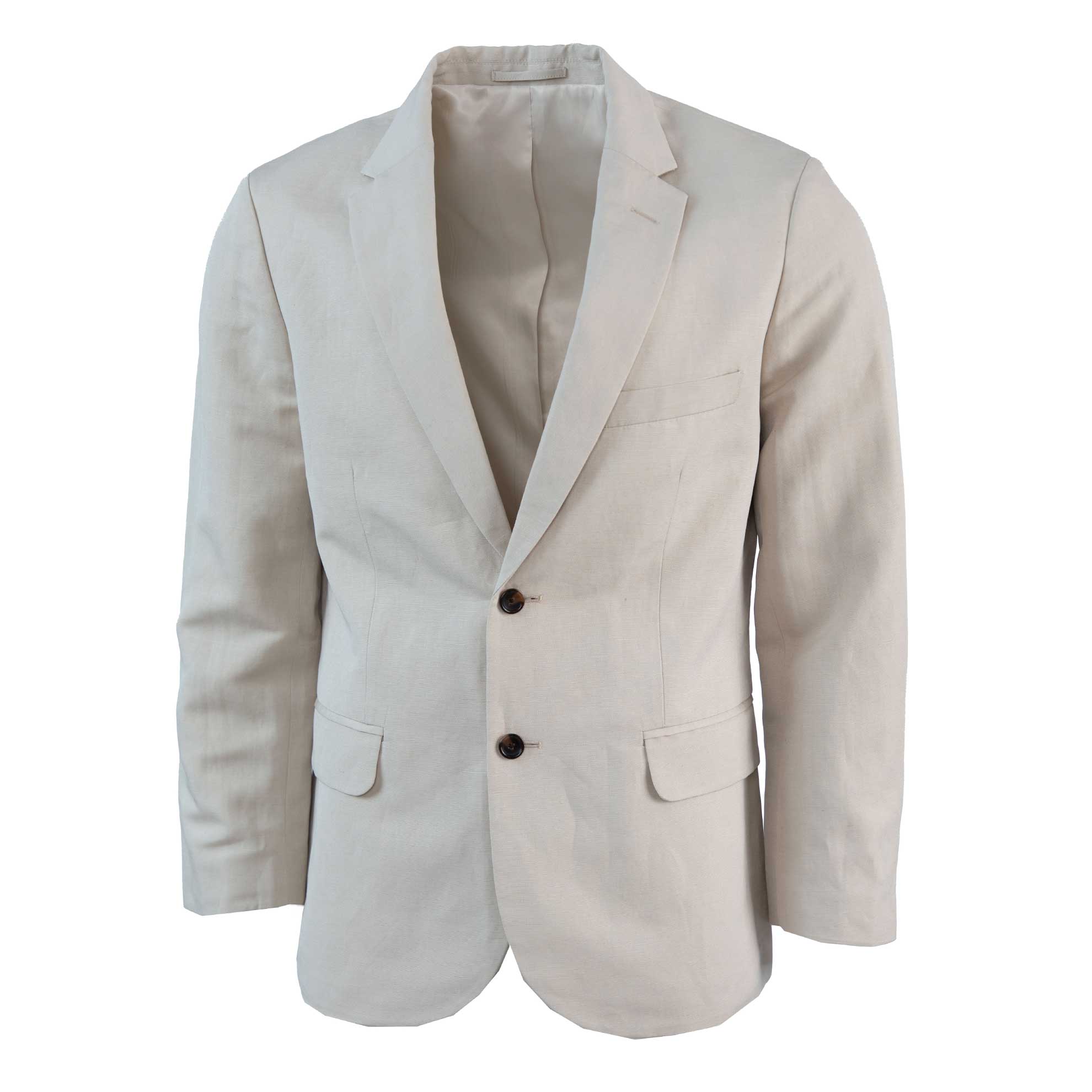 Silk & Linen Suit JacketLight Khaki