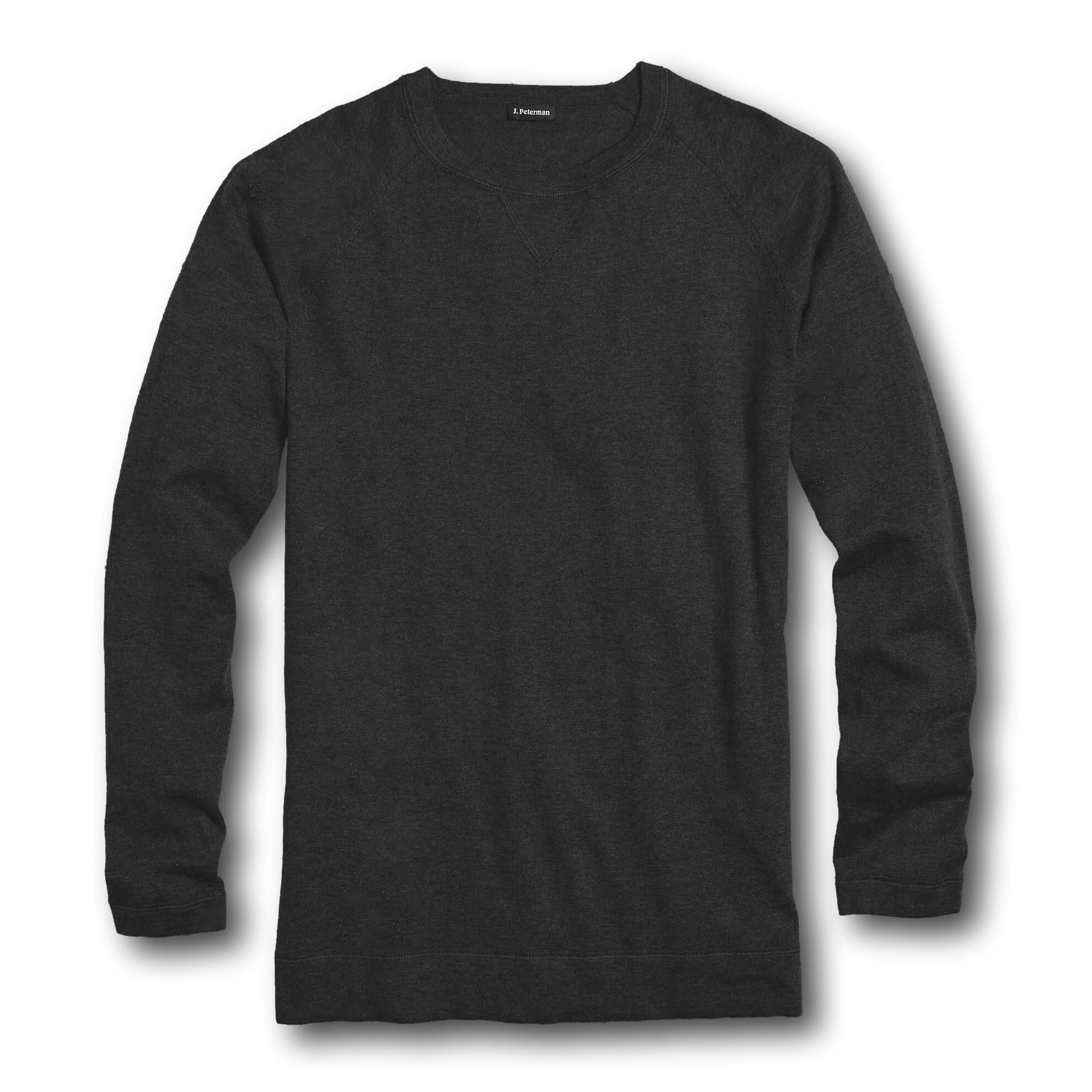 Sophisticated Long Sleeve Crew Neck T-ShirtBlack