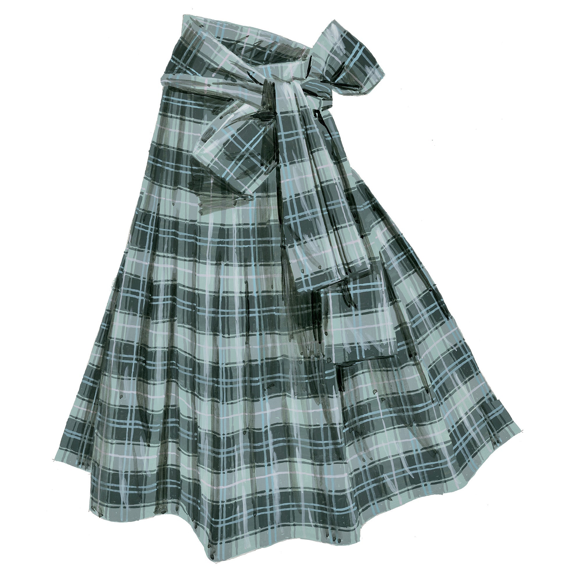 Sage Grey Plaid