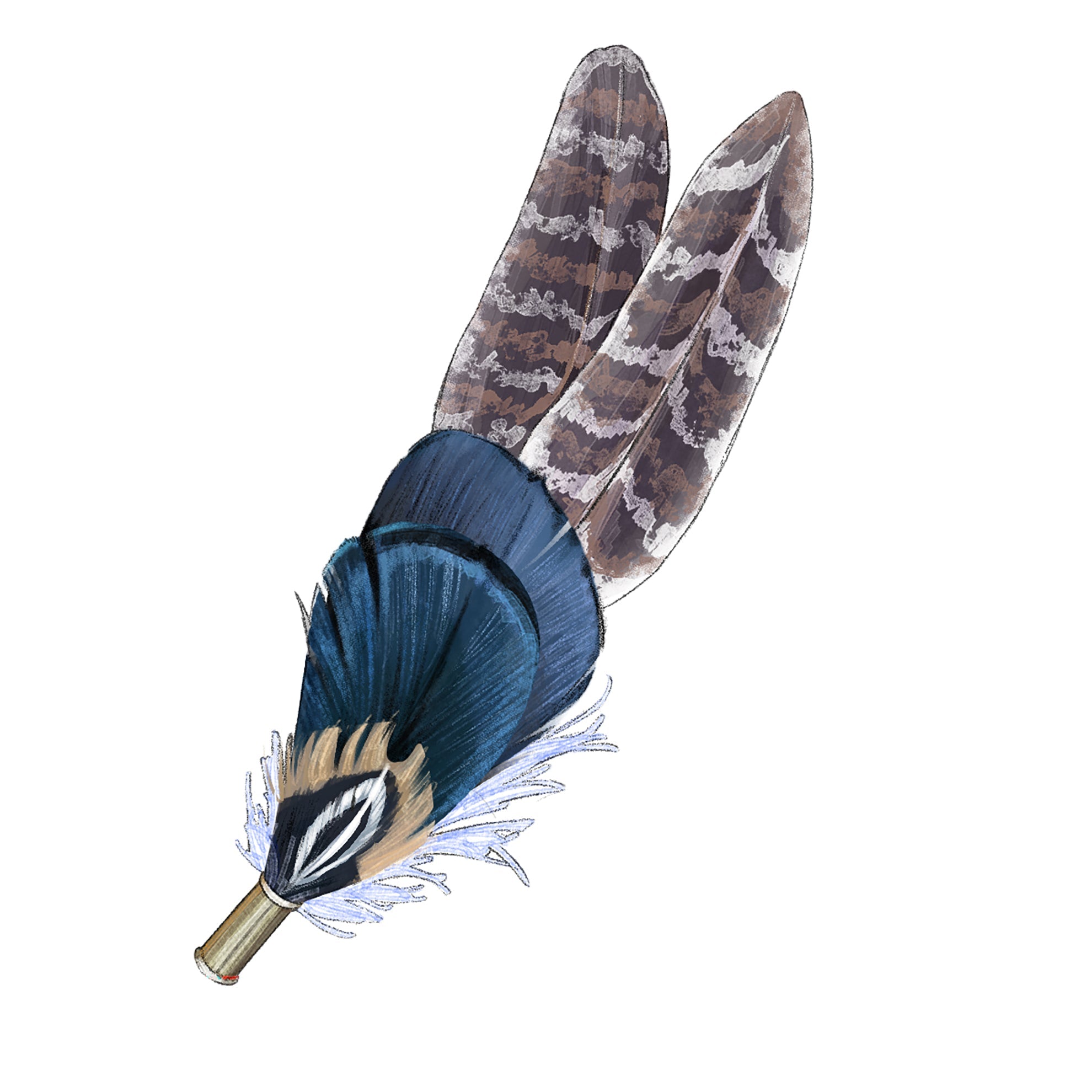 Telluride Feather Hat PinMulti