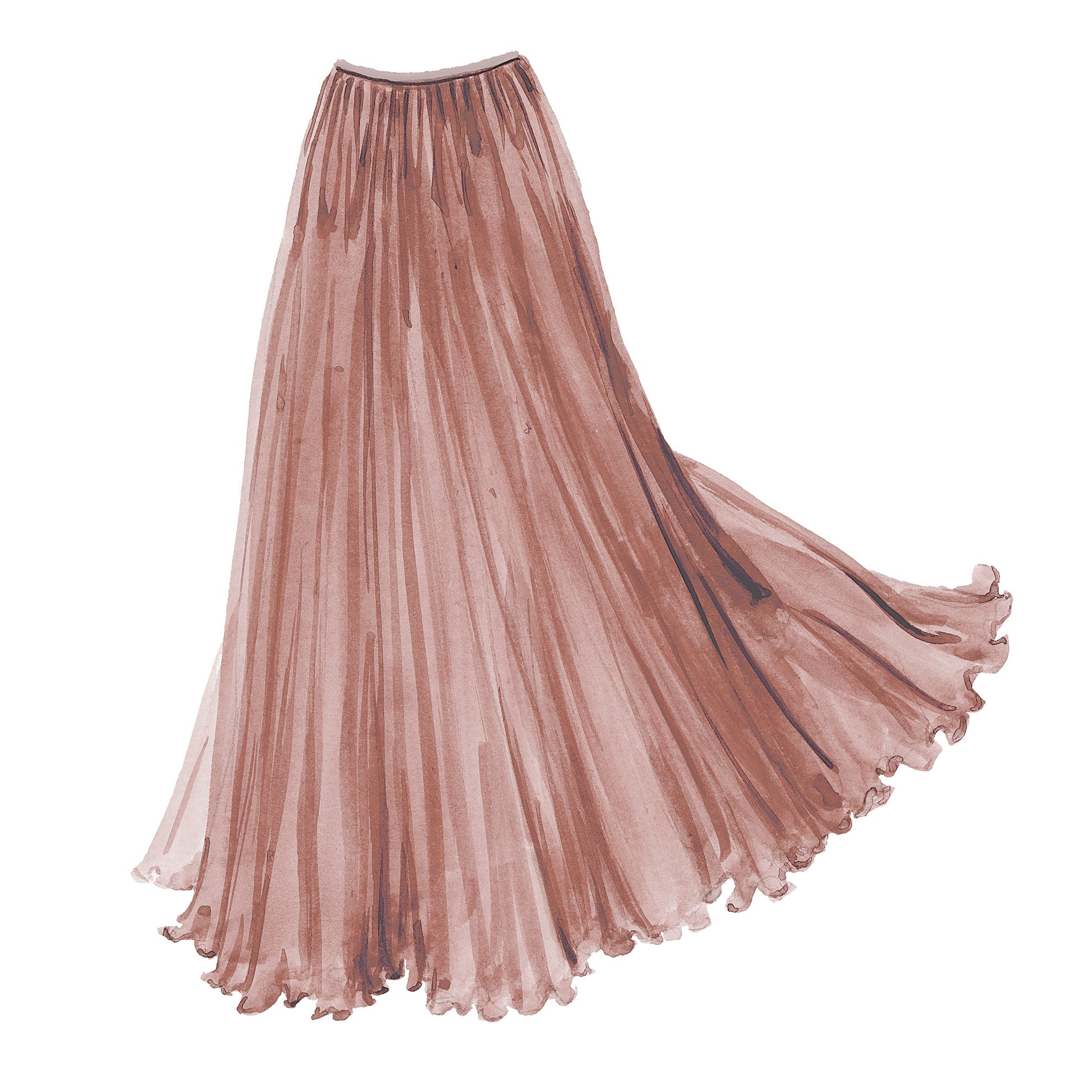 The Ballet SkirtPeach Beige