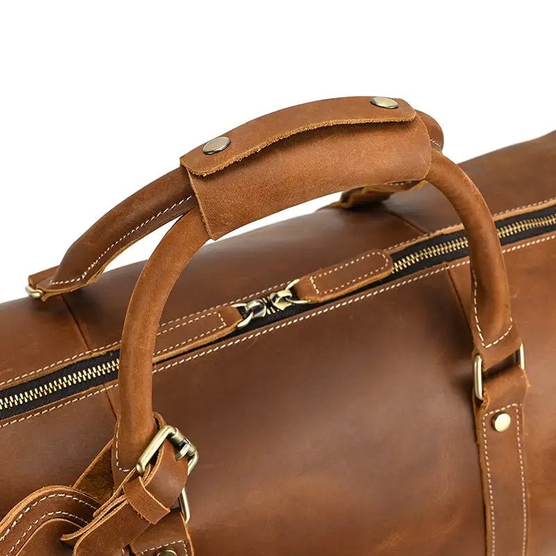The Dagny Weekender | Large Leather Duffle BagBrown