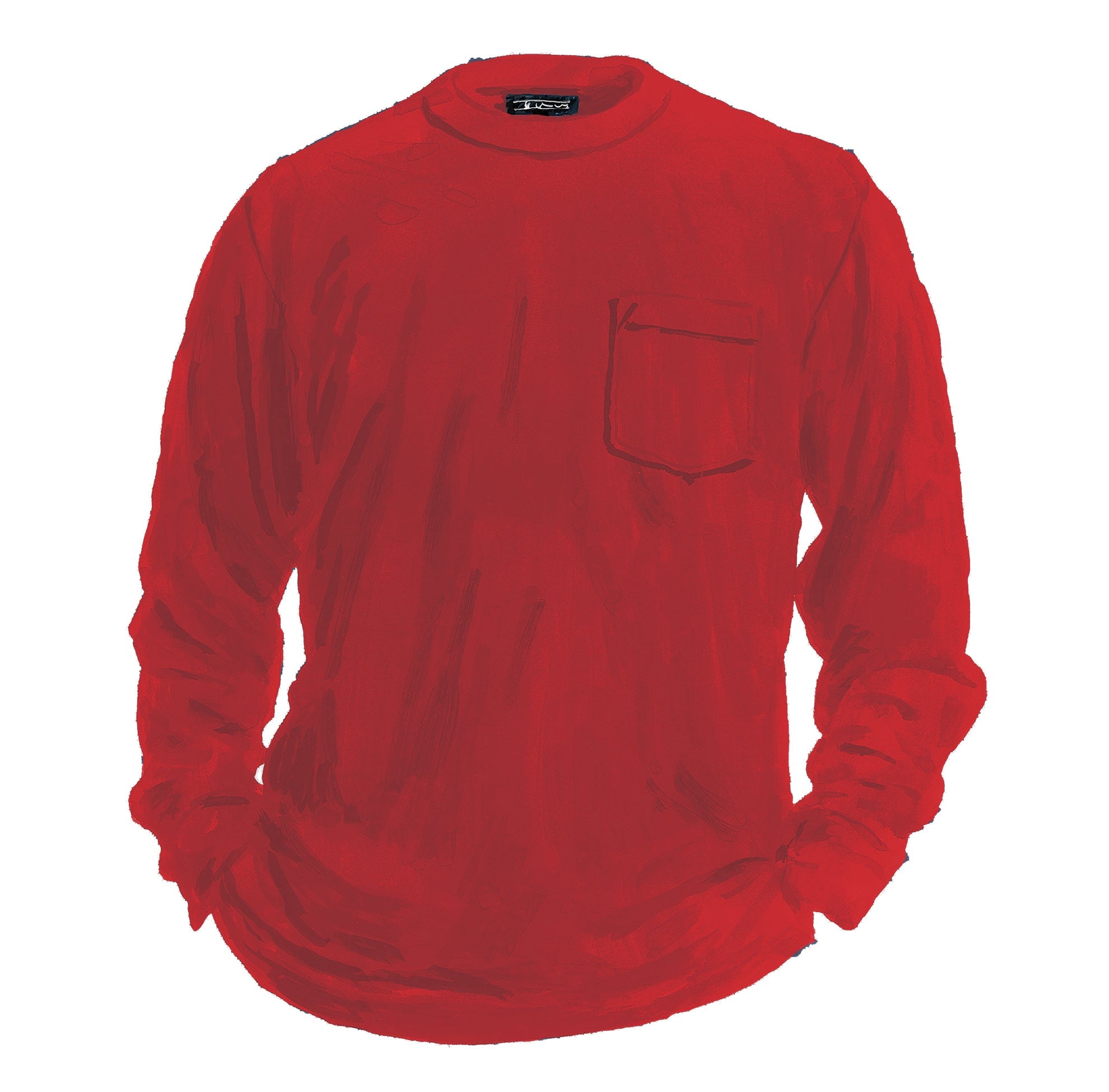 The Original Long Sleeve Vintage T-ShirtsCardinal Red