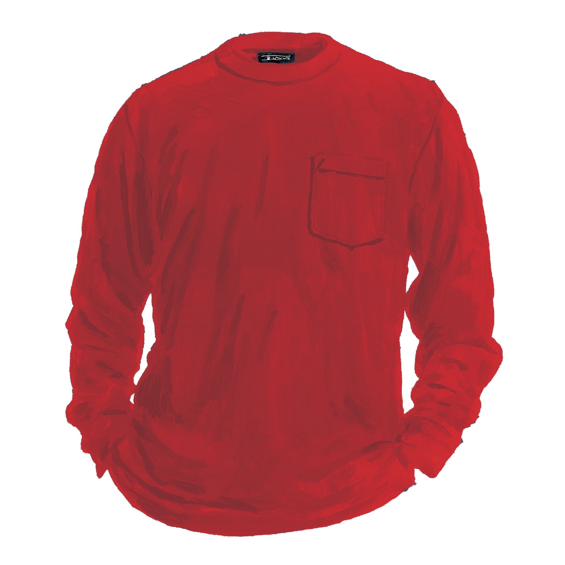 The Original Long Sleeve Vintage T-ShirtsCardinal Red