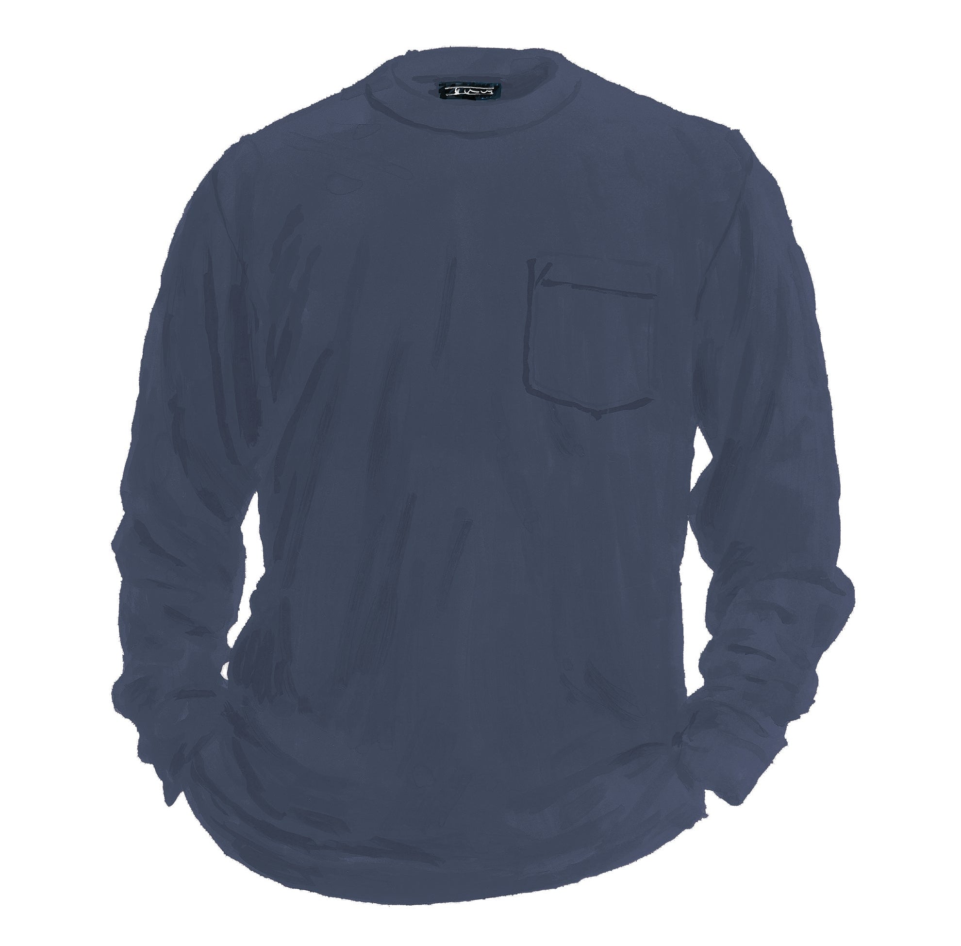 The Original Long Sleeve Vintage T-ShirtsWashed Navy