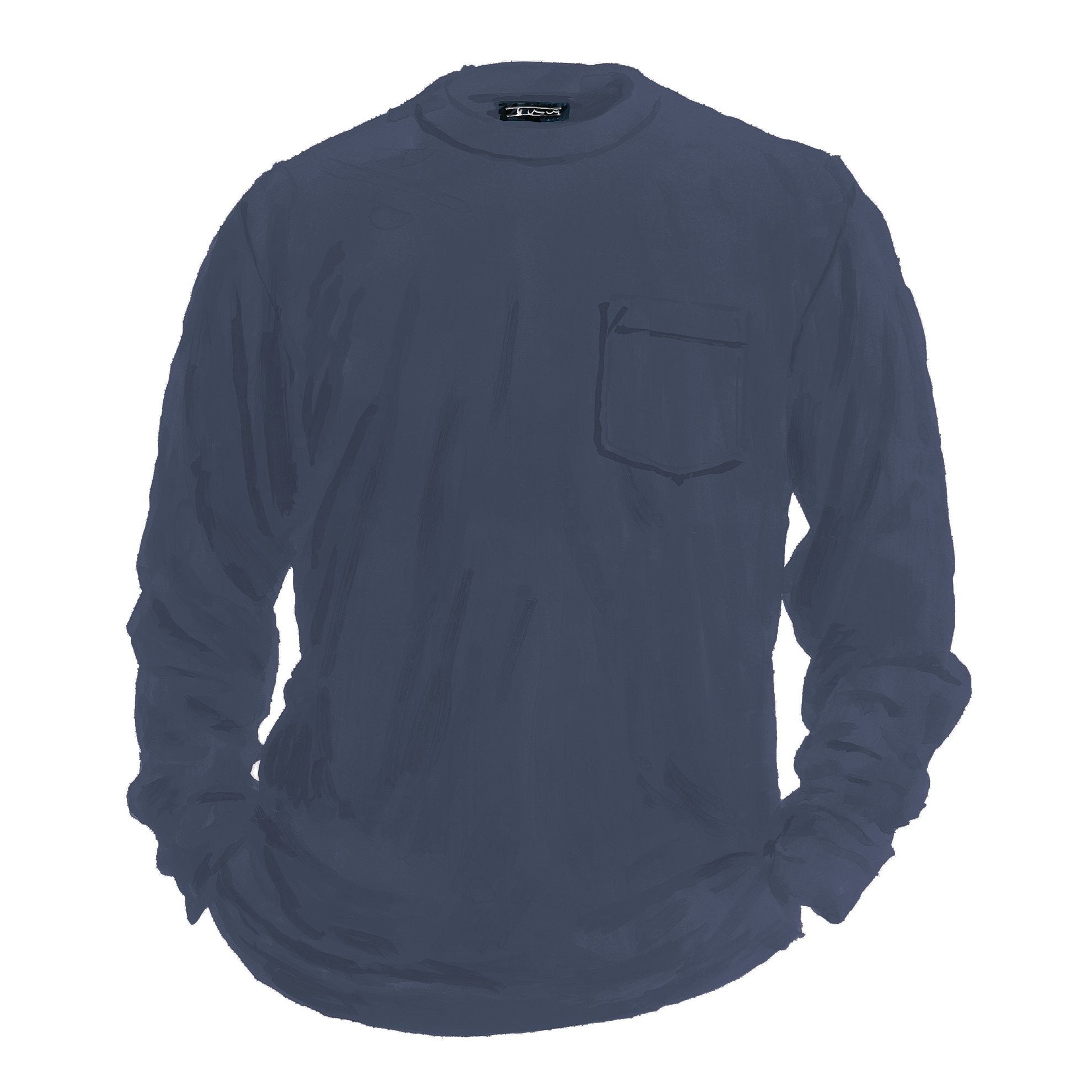 The Original Long Sleeve Vintage T-ShirtsWashed Navy