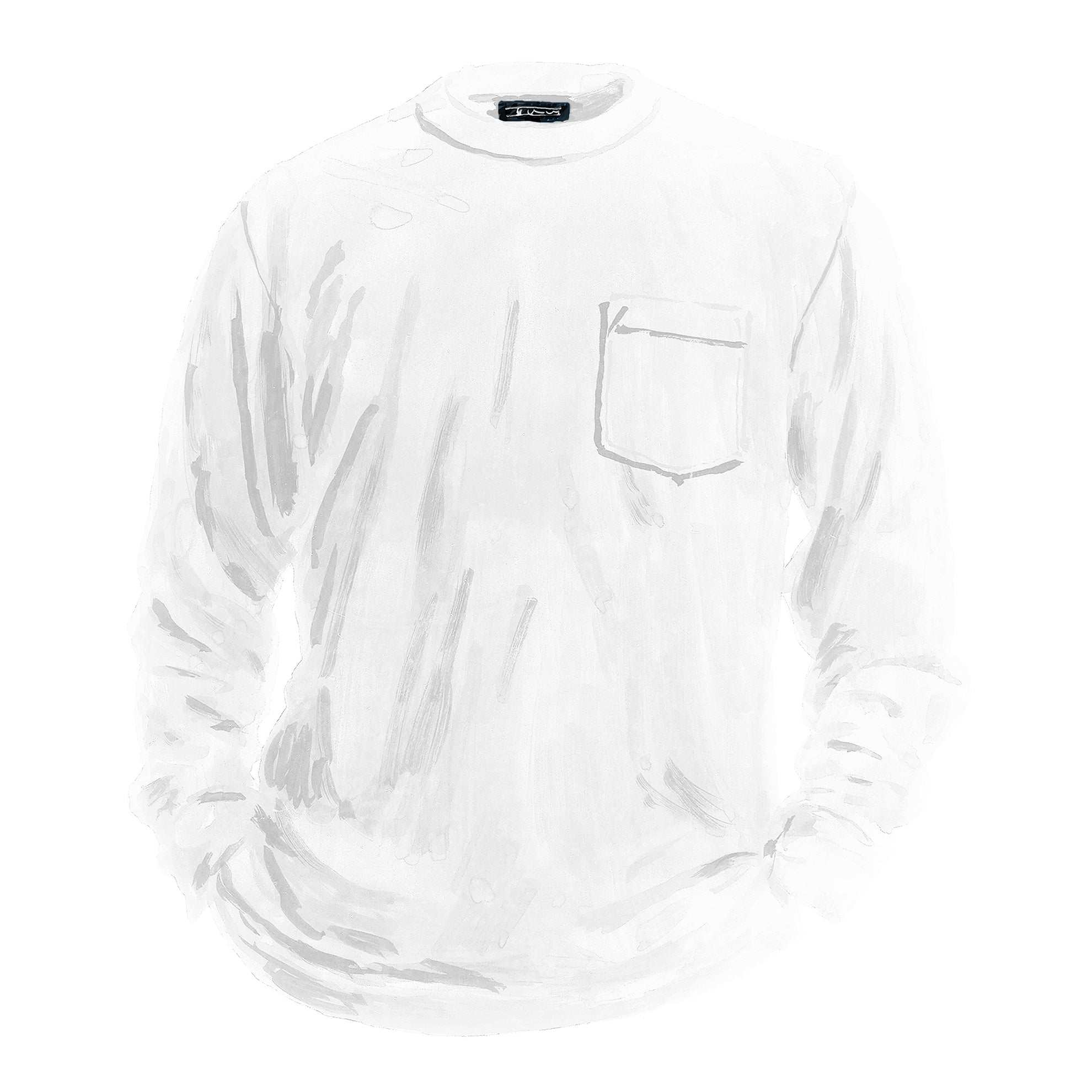 The Original Long Sleeve Vintage T-ShirtsWhite