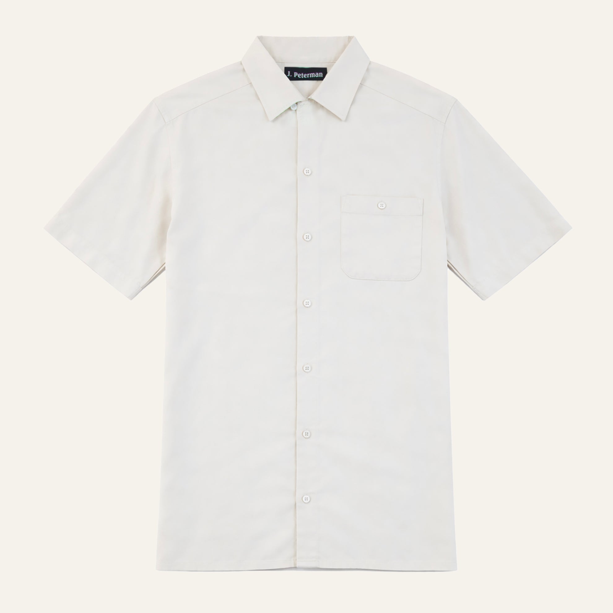 The Piazza Silk Noir ShirtChalk