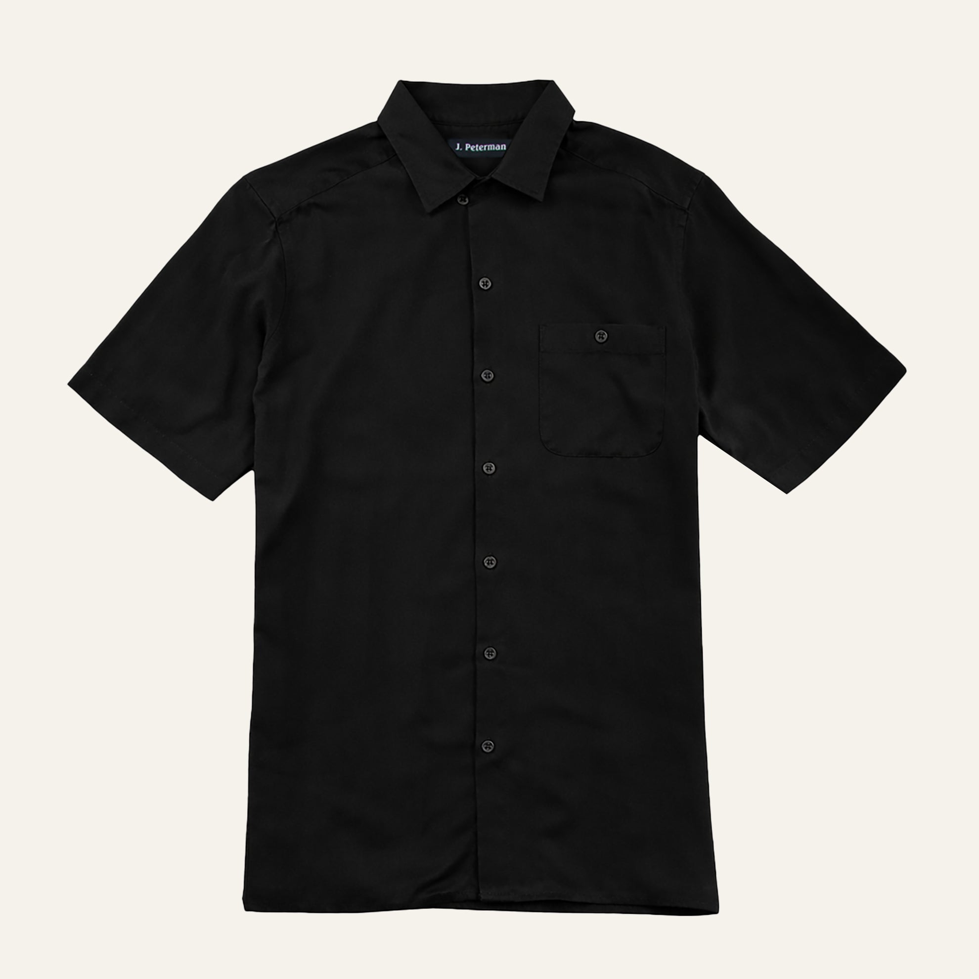 The Piazza Silk Noir ShirtCharcoal