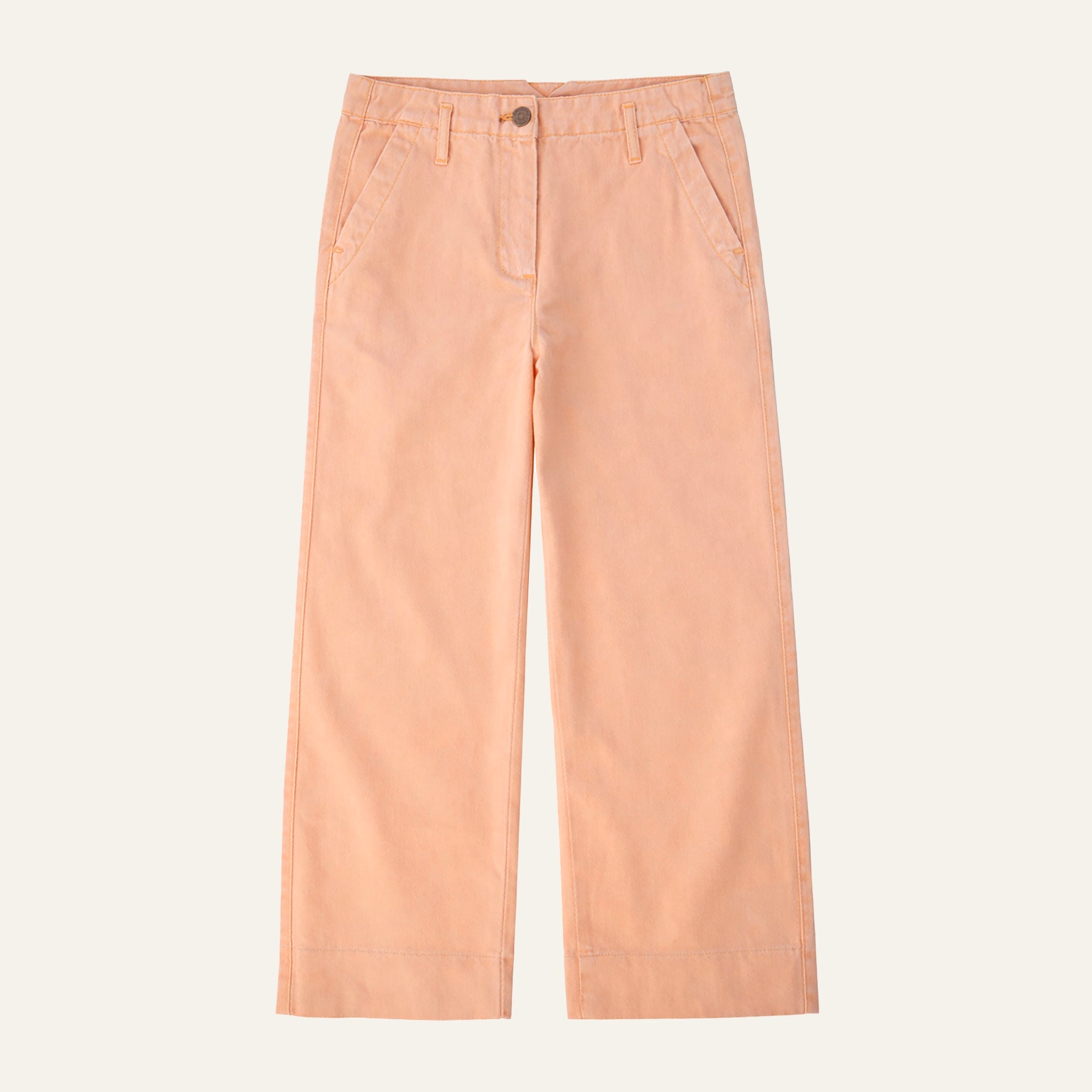 The San Remo Wide Leg Cropped ChinoCantalope