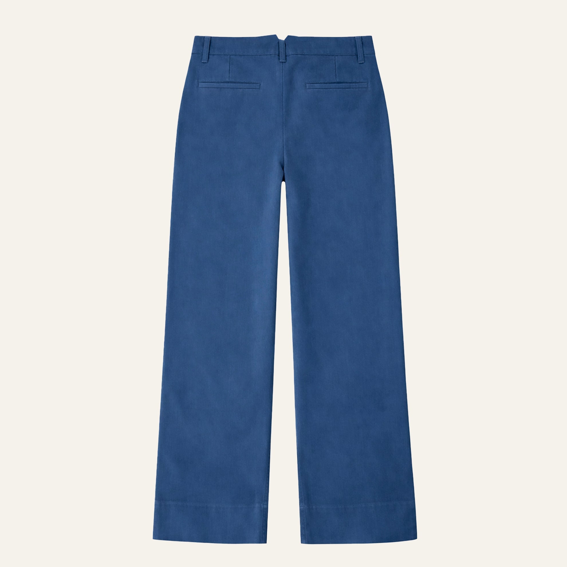 The San Remo Wide Leg Cropped ChinoWashed Navy