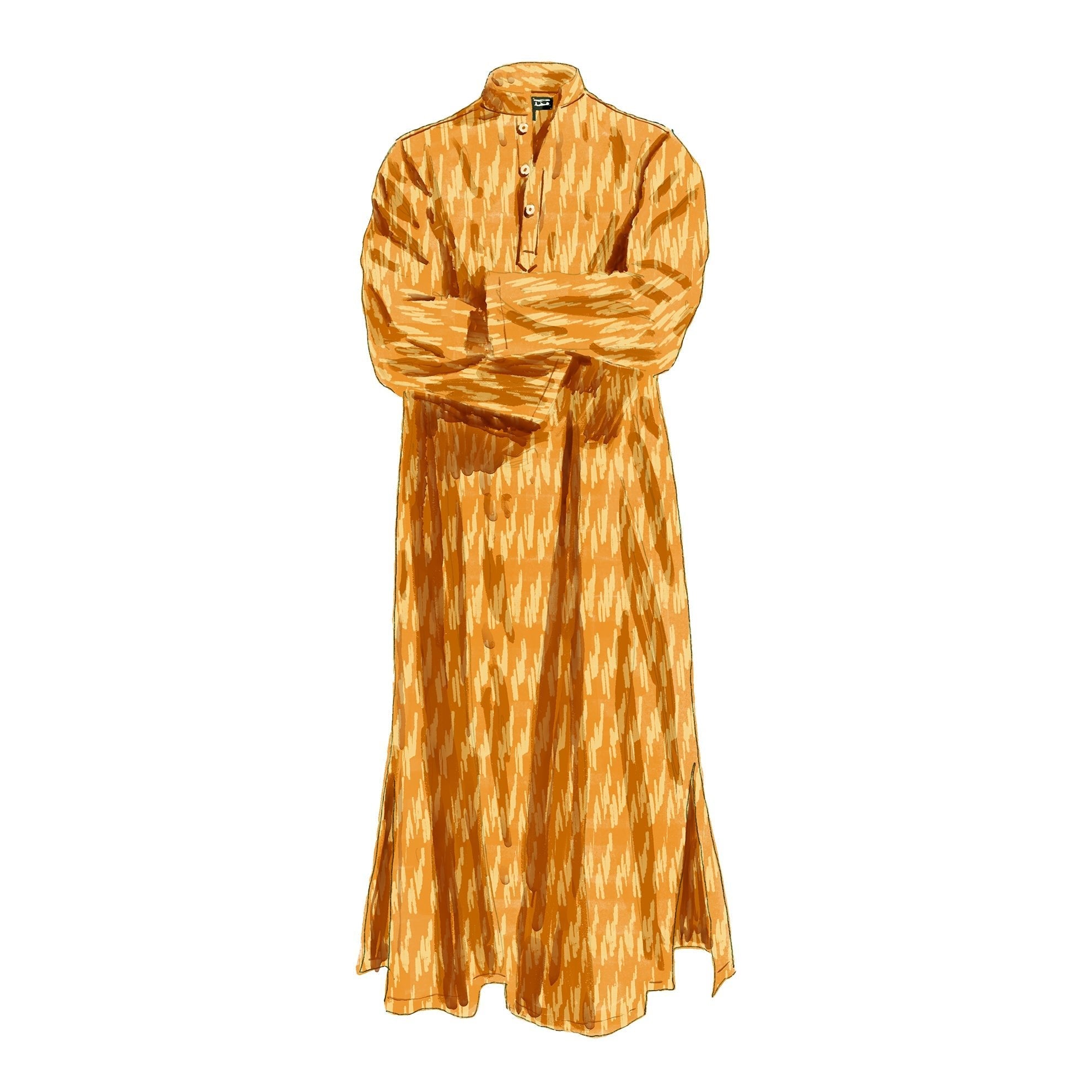 Yellow Ikat