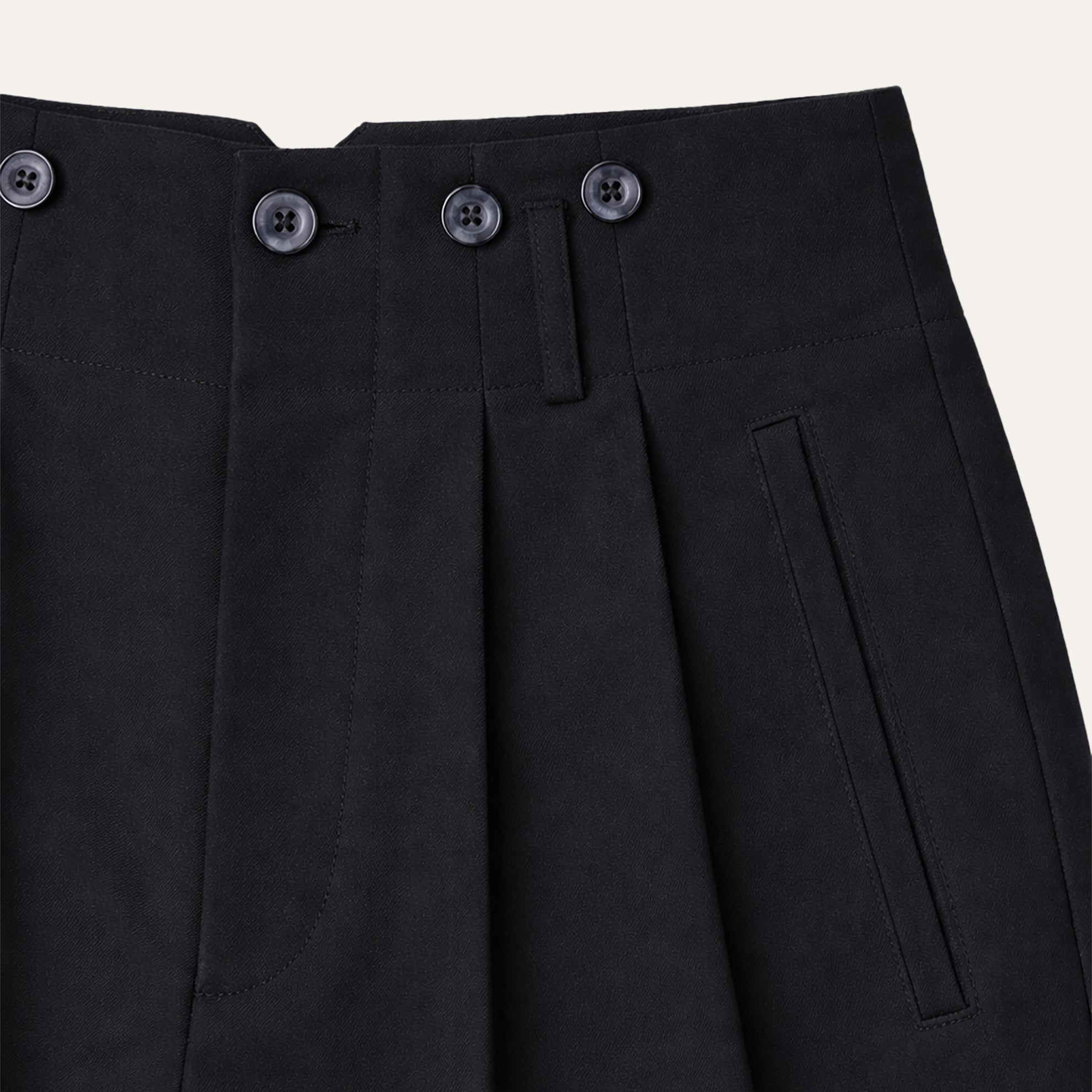 The Silk Twill Glamour PantBlack