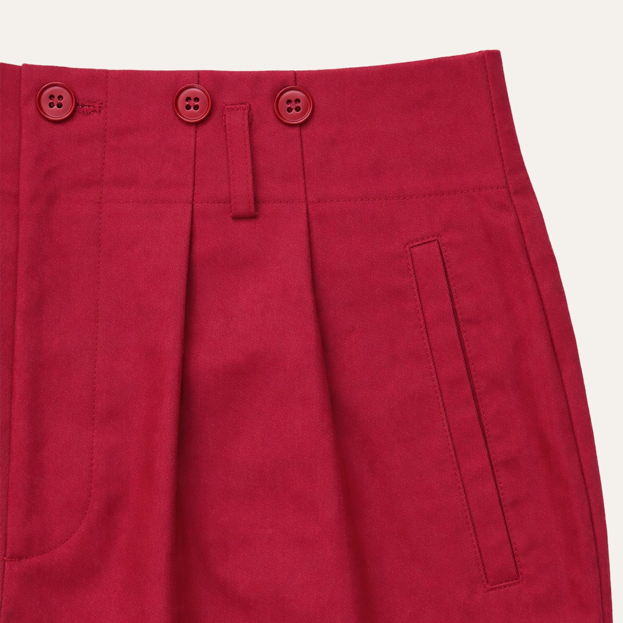 The Silk Twill Glamour PantBlack Cherry