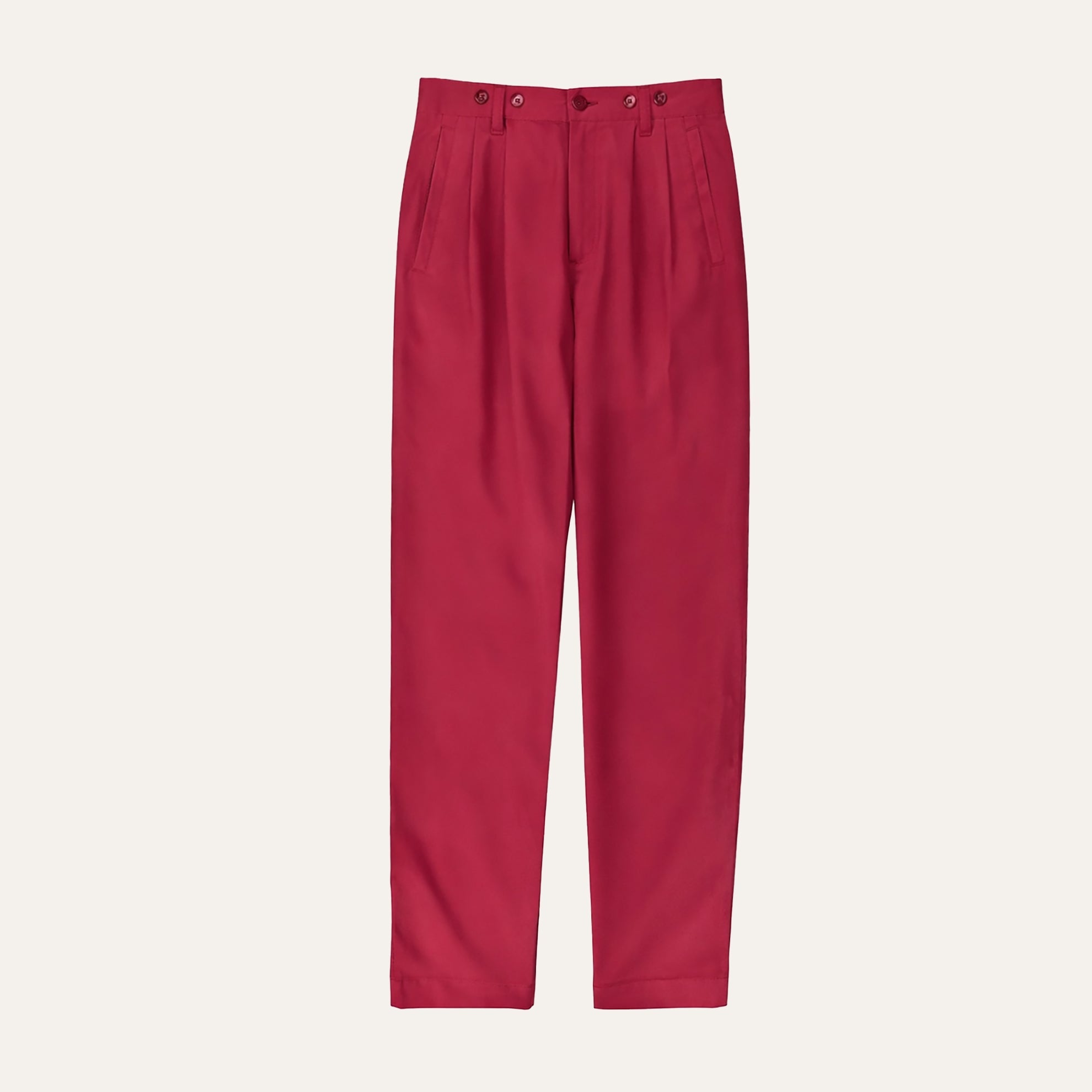 The Silk Twill Glamour PantBlack Cherry