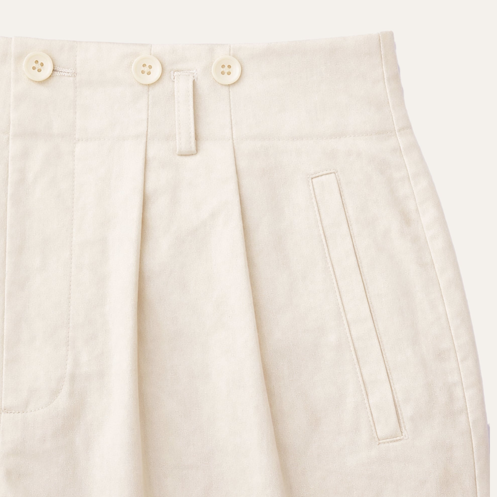 The Silk Twill Glamour PantCream