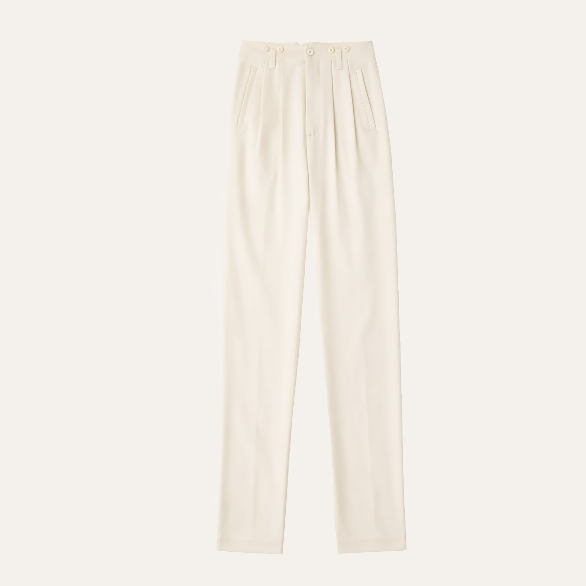 The Silk Twill Glamour PantCream