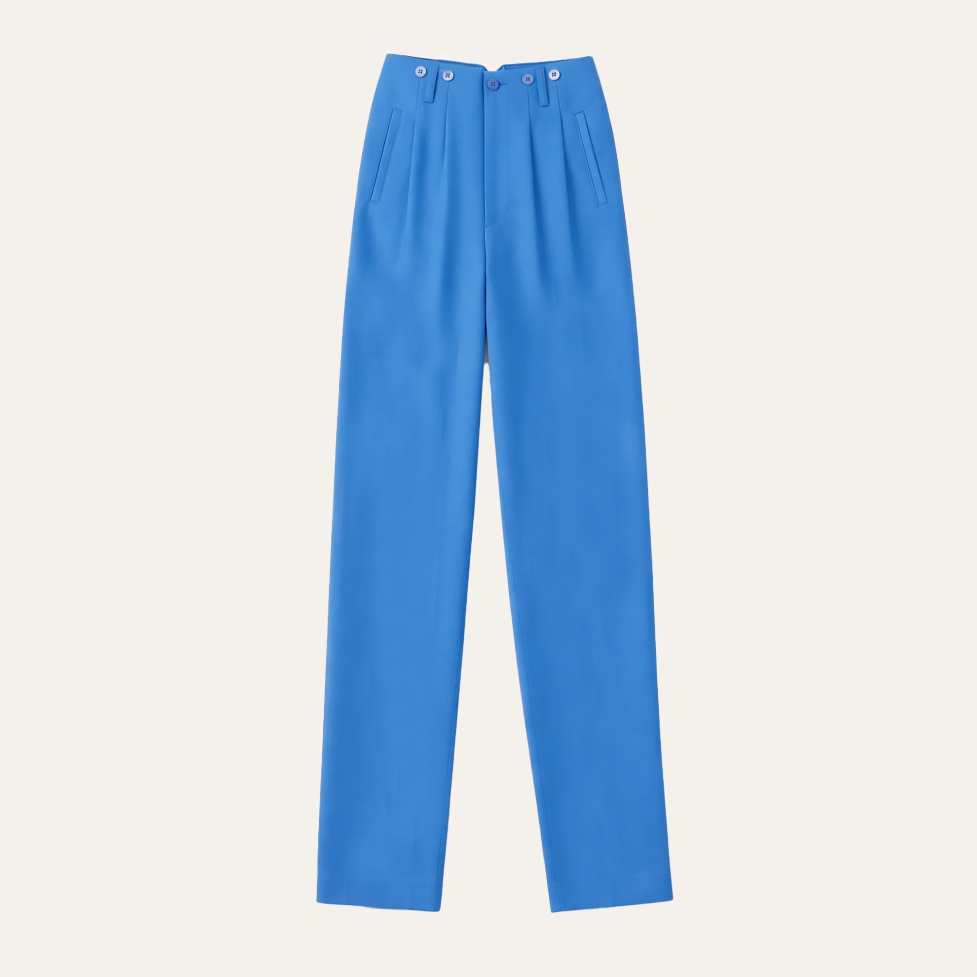 The Silk Twill Glamour PantFrench Blue