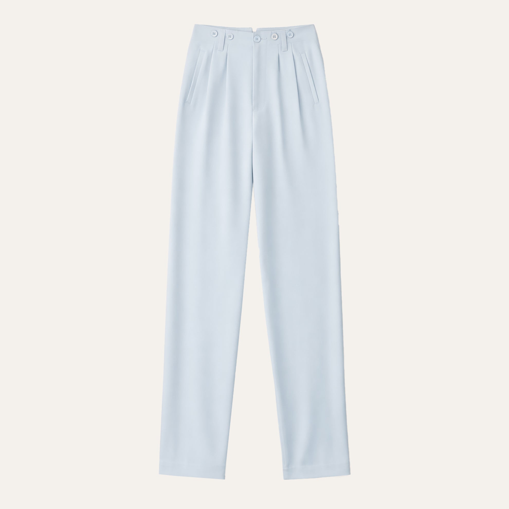 The Silk Twill Glamour PantPowder Blue