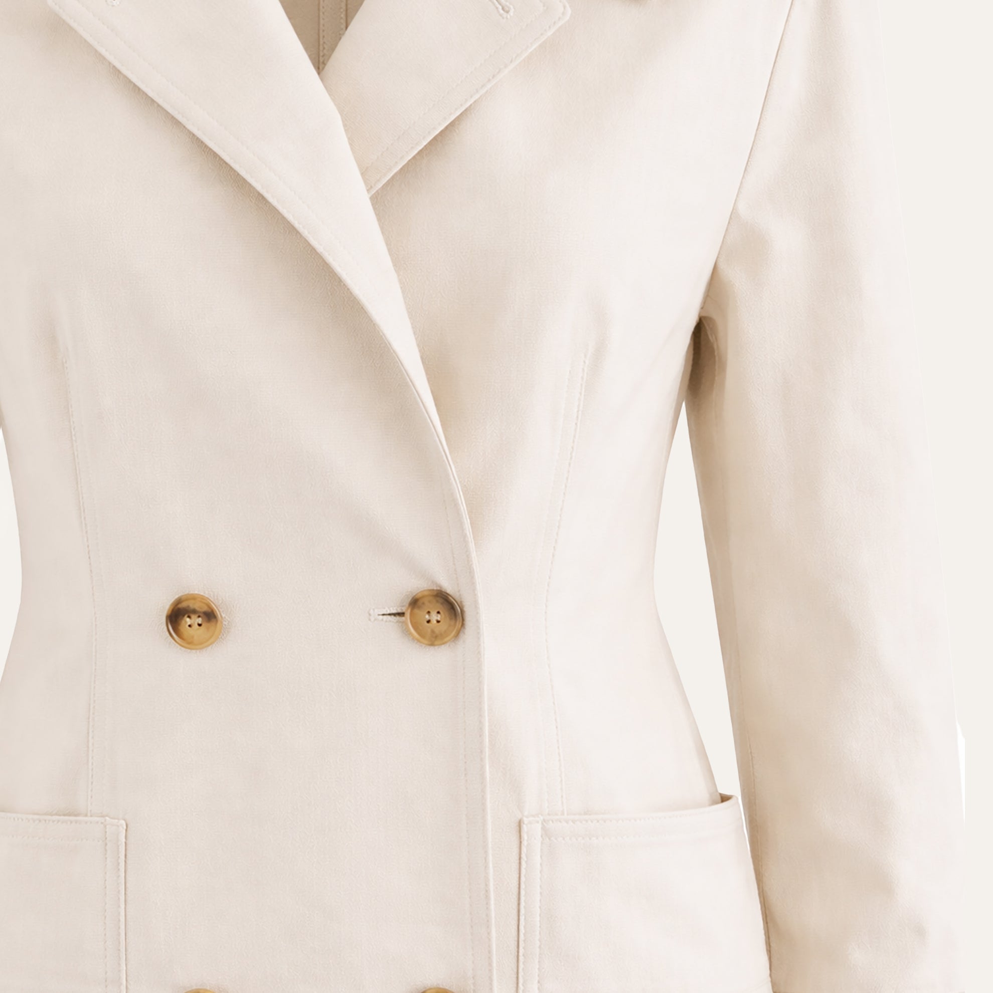 The Time Traveler’s Canvas PeacoatNatural