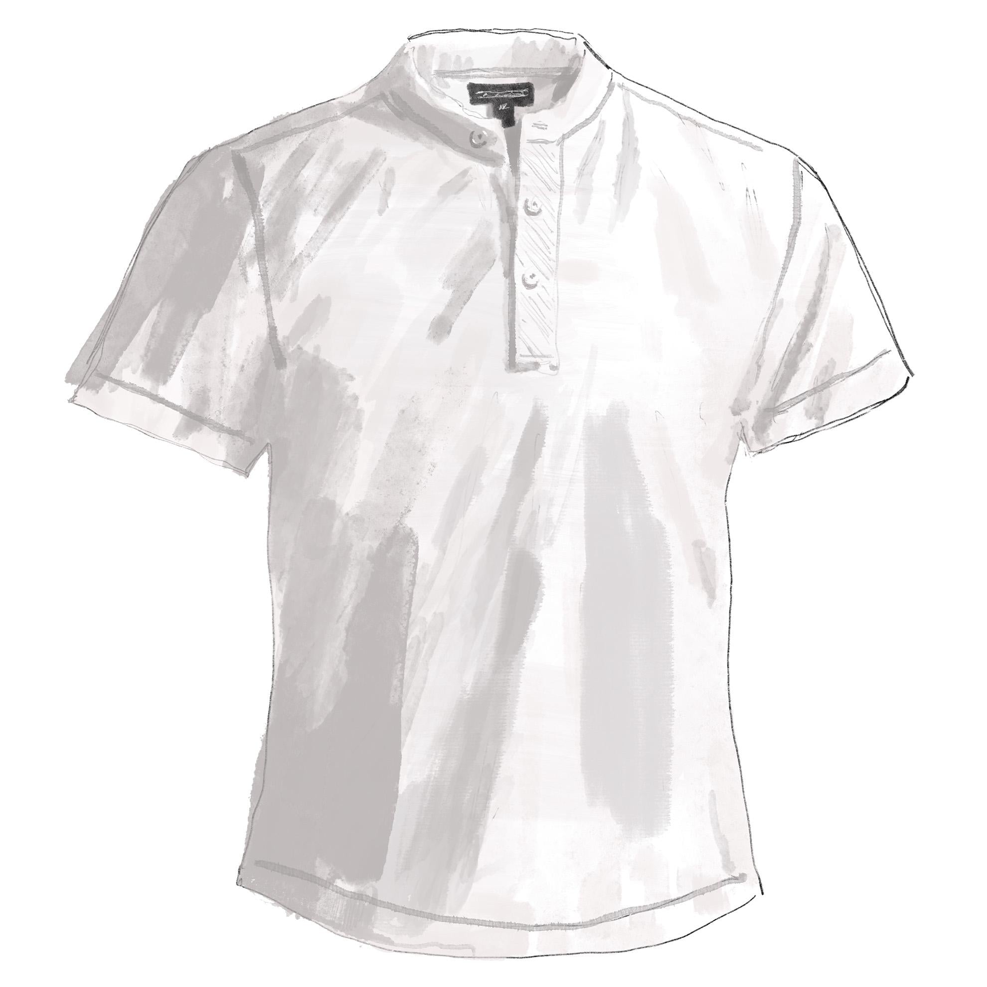 Three - Button Henley T-ShirtWhite