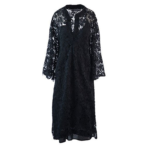 Unforgettable Floral Lace DressBlack