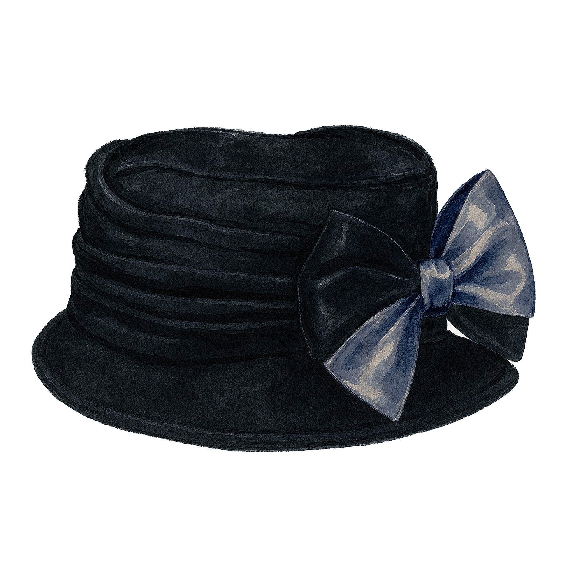 Velvet Bow HatBlack