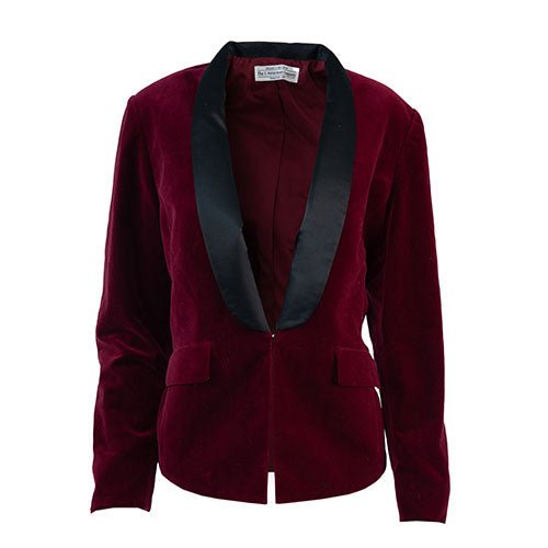 Velvet Tuxedo BlazerBurgundy