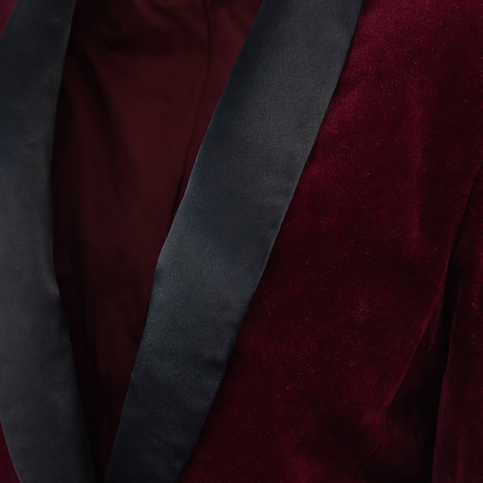 Velvet Tuxedo BlazerBurgundy