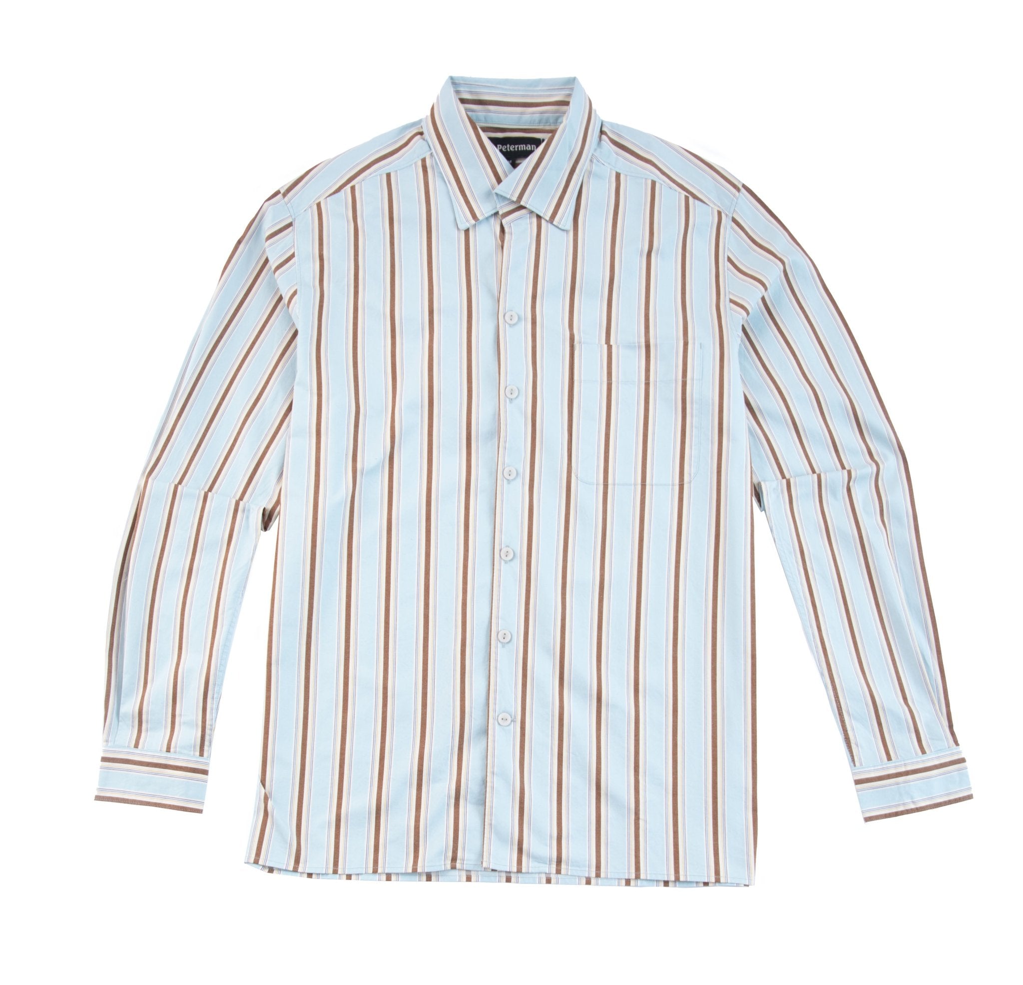 Venetian Stripe Blazer ShirtLight Blue