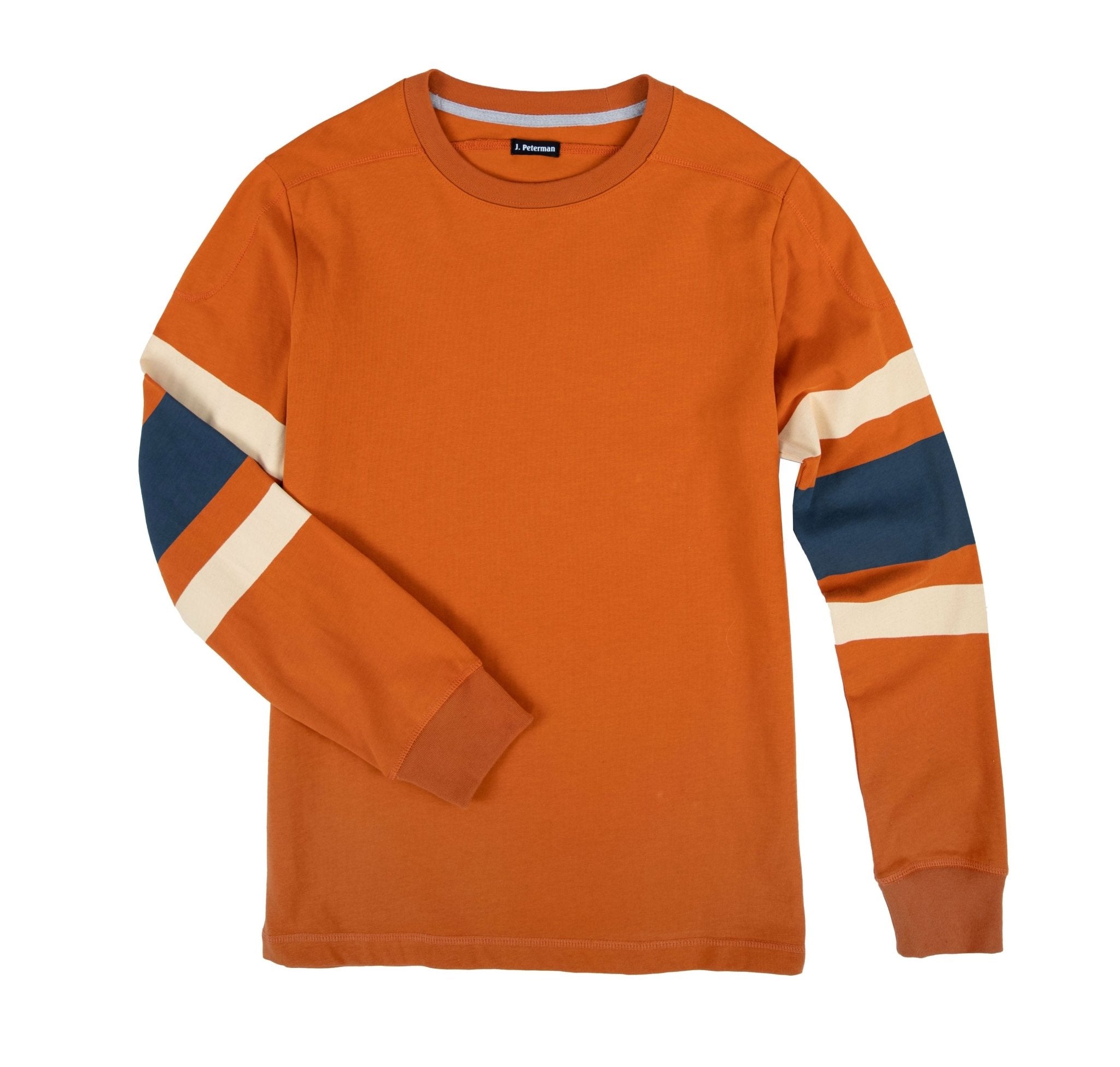 Vintage Football JerseyOrange Navy Stripe