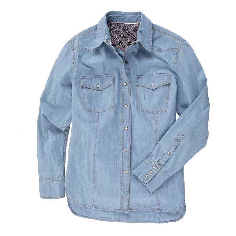 Western Chambray ShirtLight Indigo