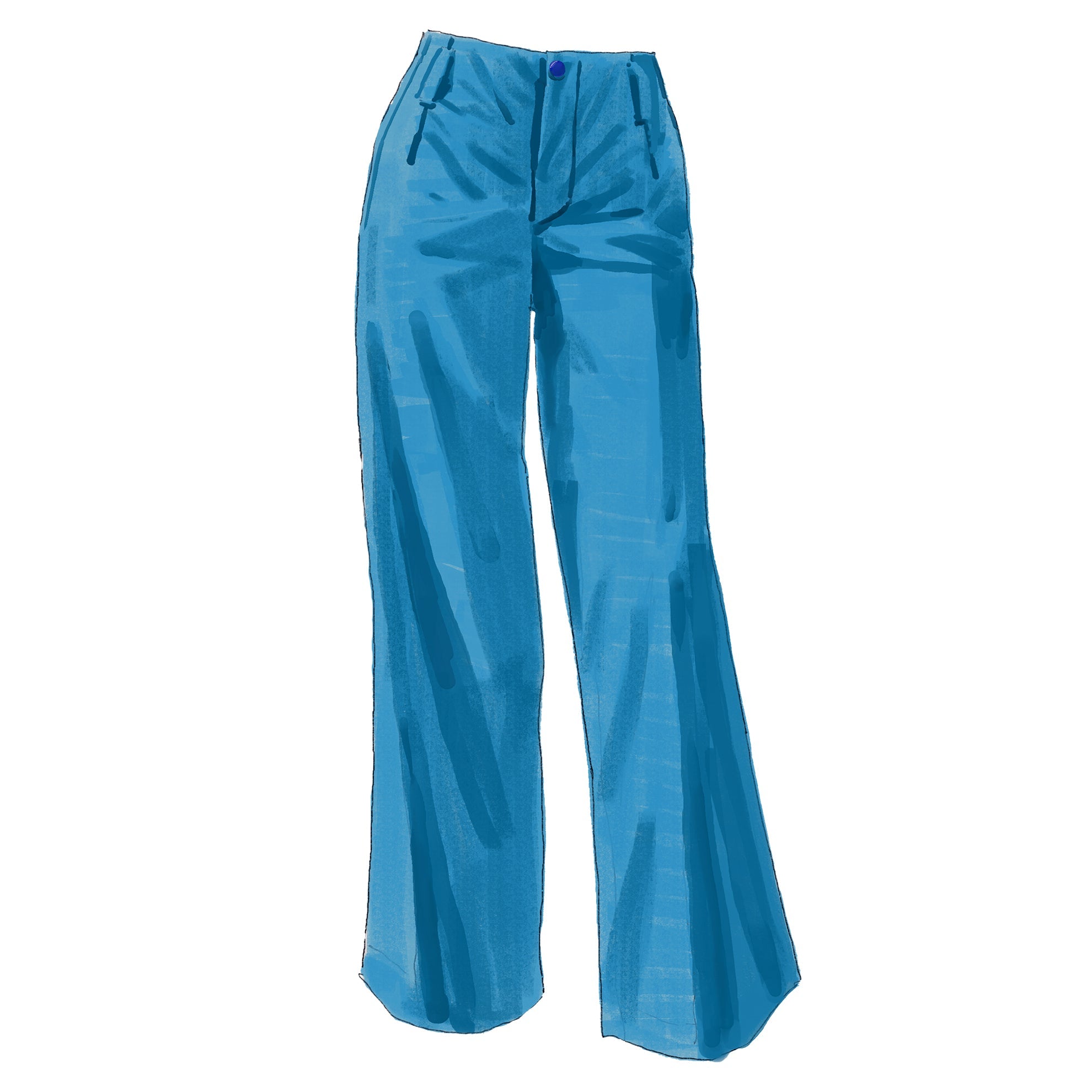 Lightweight Denim Wide LegsDark Blue