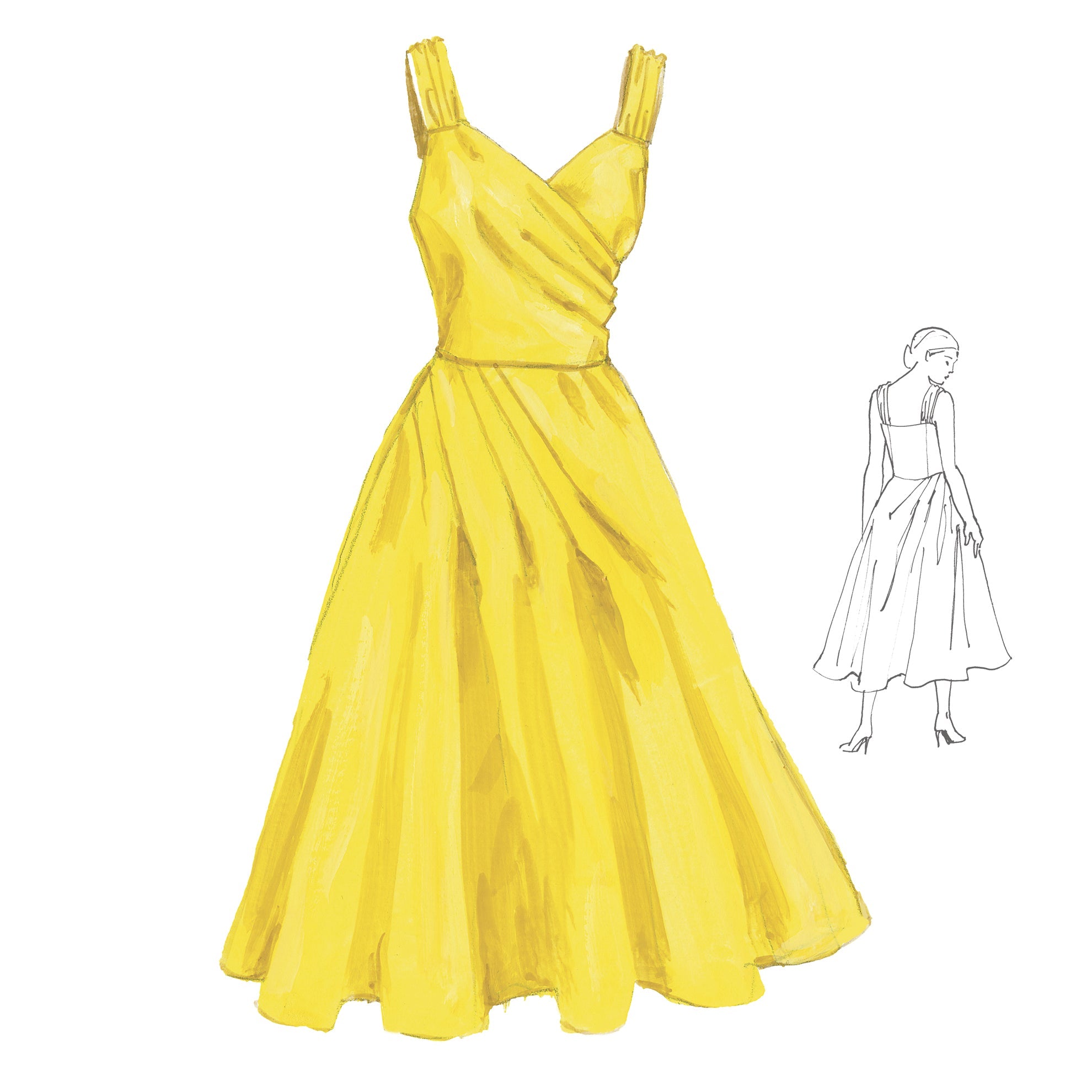 1950s Soul DressYellow